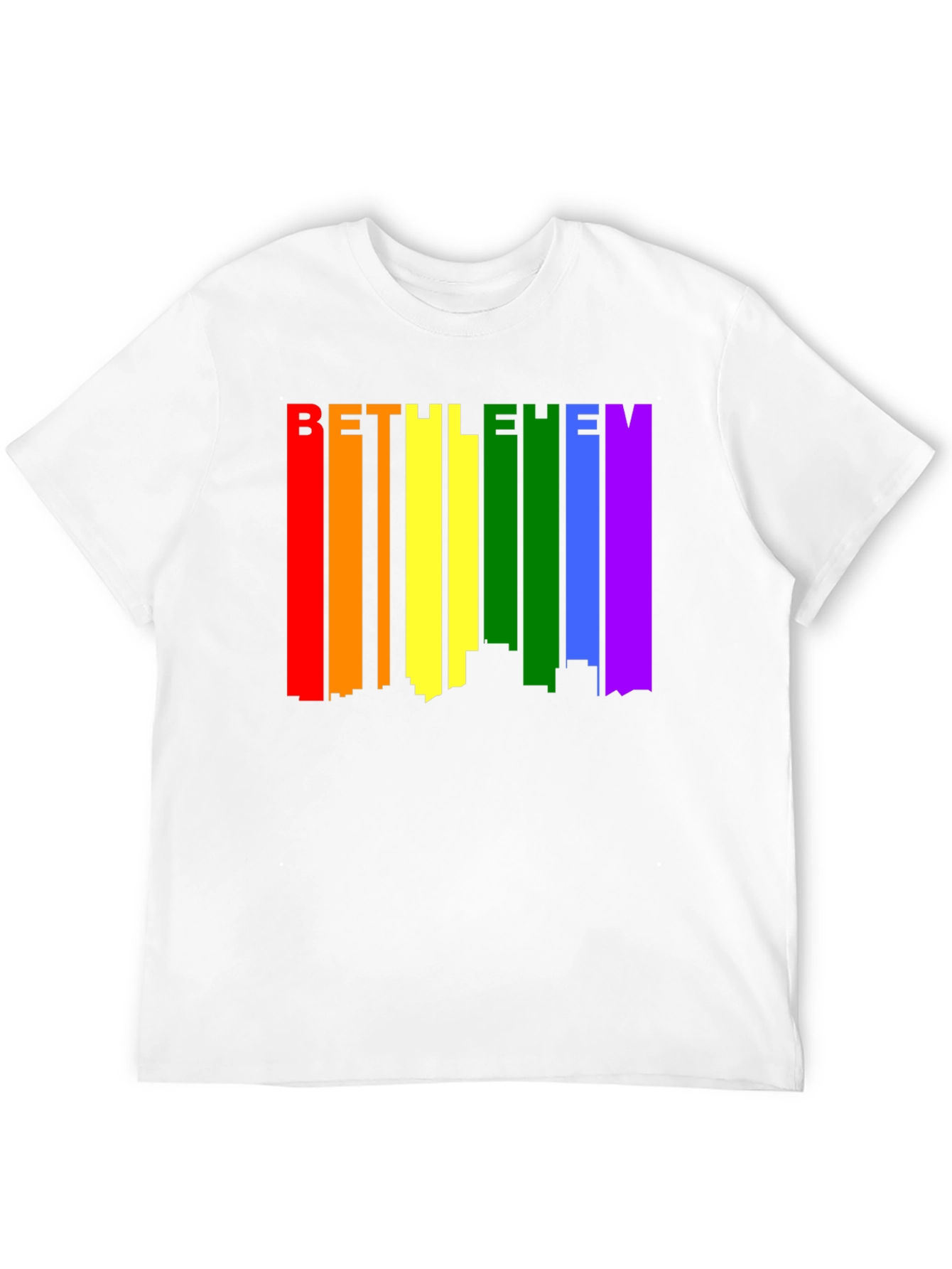 Bethlehem Pride Rainbow Skyline Graphic Tee