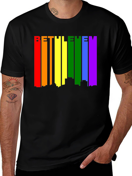 Bethlehem Pride Rainbow Skyline Graphic Tee
