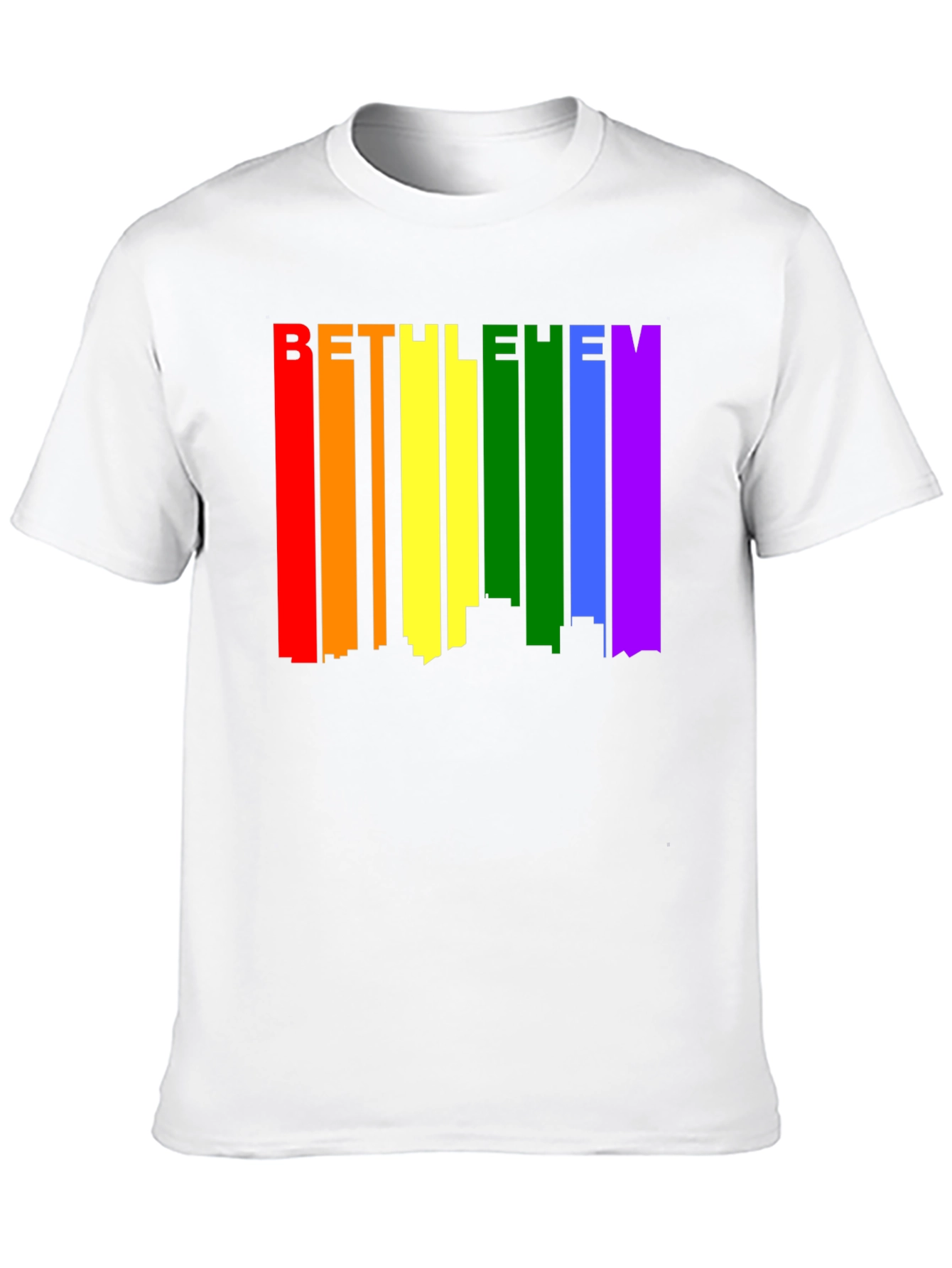 Bethlehem Pride Rainbow Skyline Graphic Tee