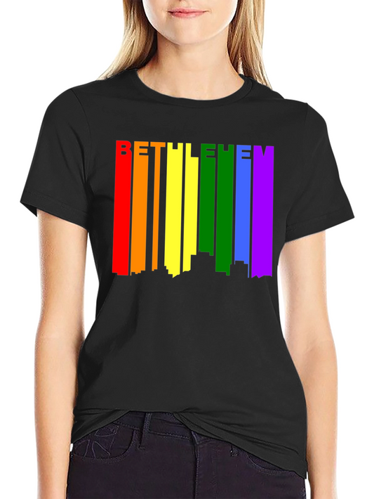Bethlehem Pride Rainbow Skyline Graphic Tee