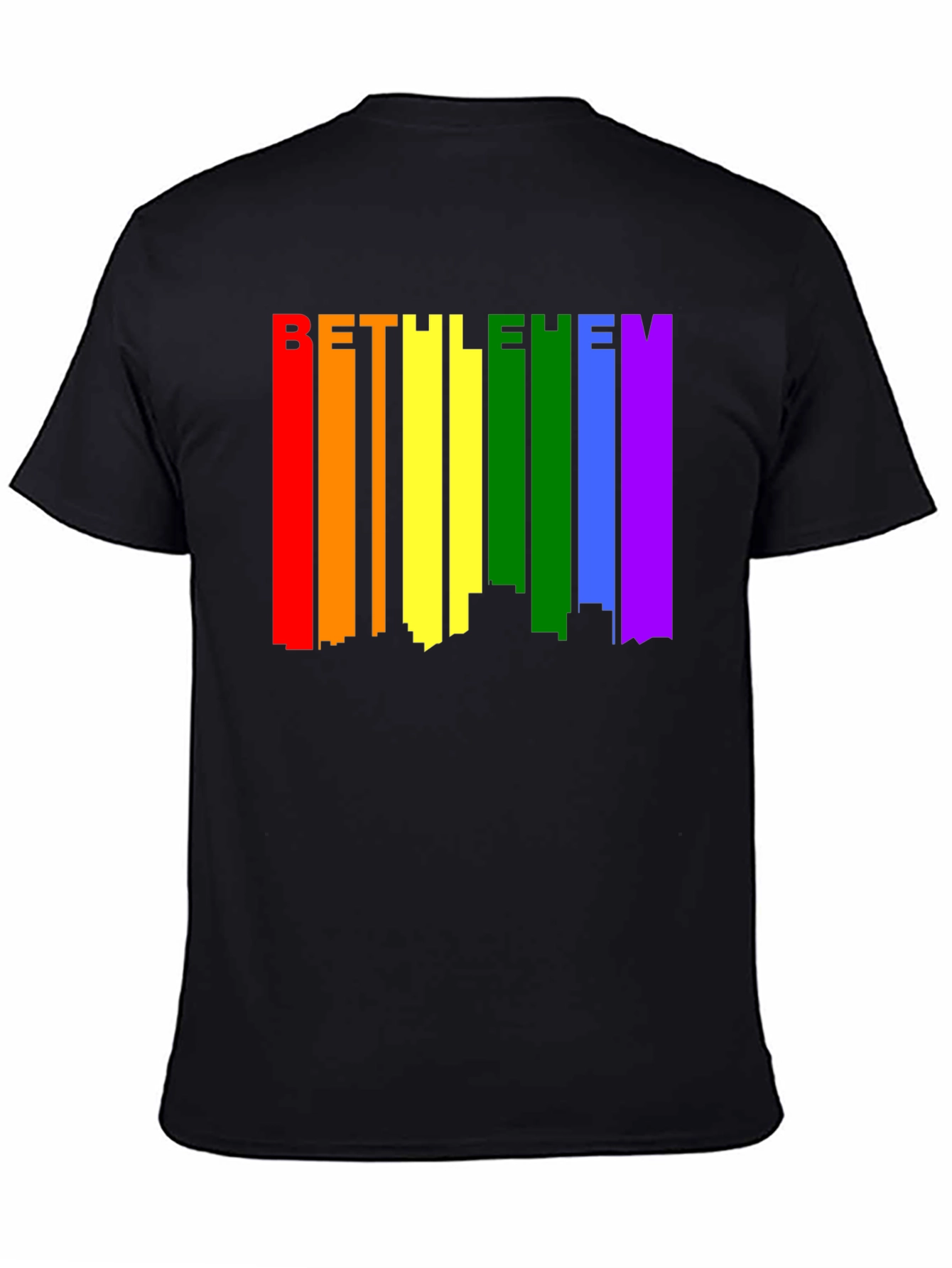 Bethlehem Pride Rainbow Skyline Graphic Tee