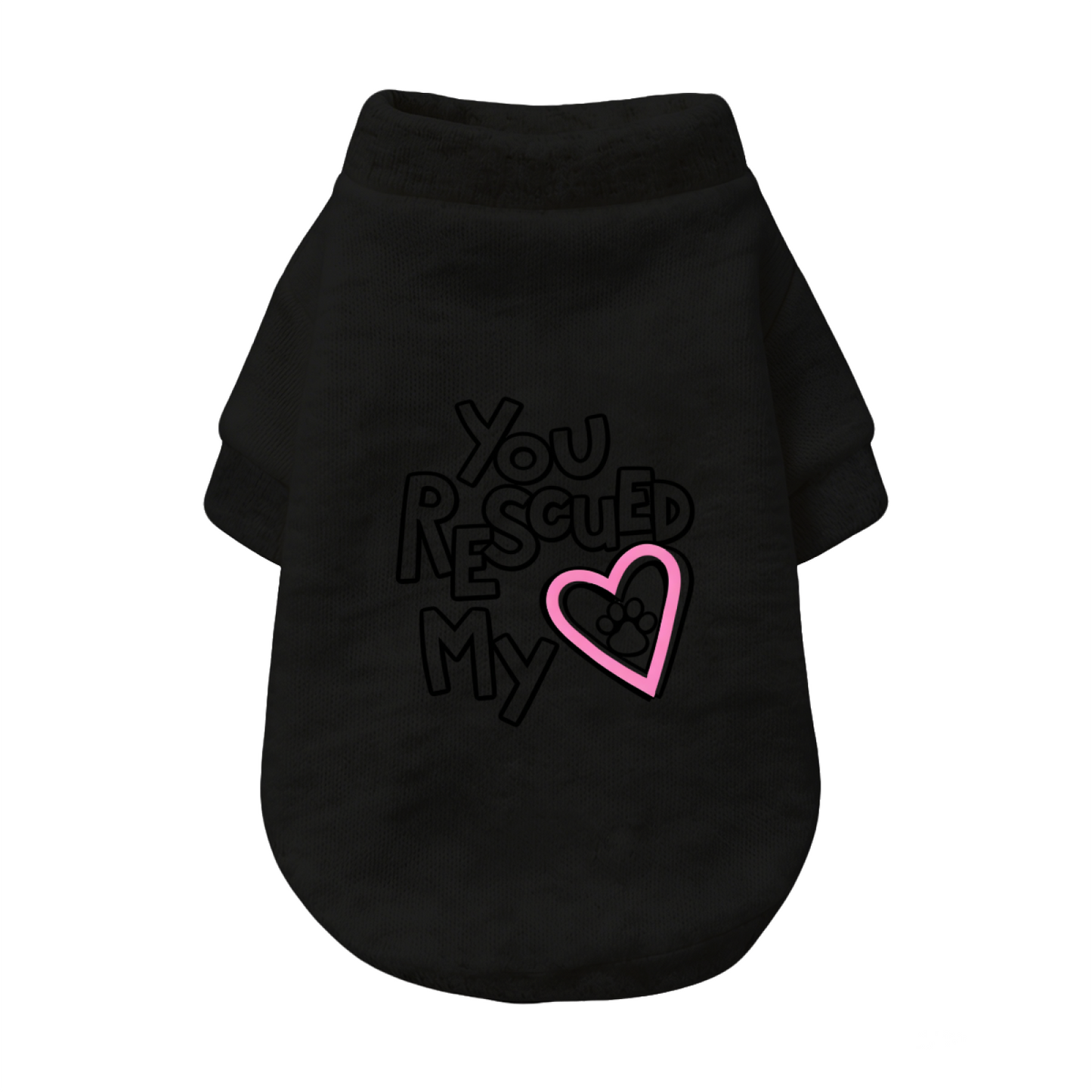 You Rescued My Heart Paw Rescue Dog Lover Sweater