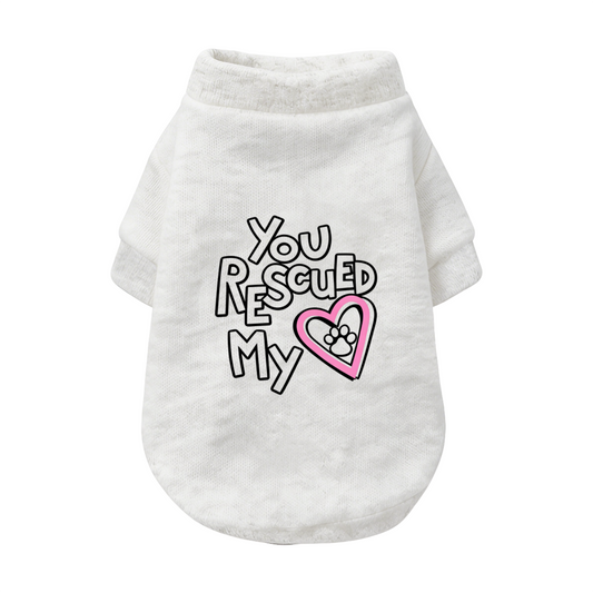 You Rescued My Heart Paw Rescue Dog Lover Sweater