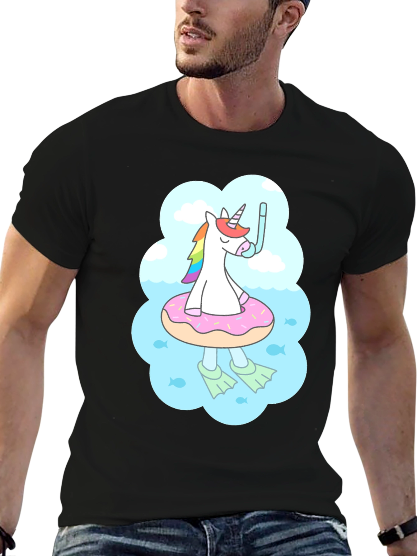 Unicorn Donut Float T-Shirt