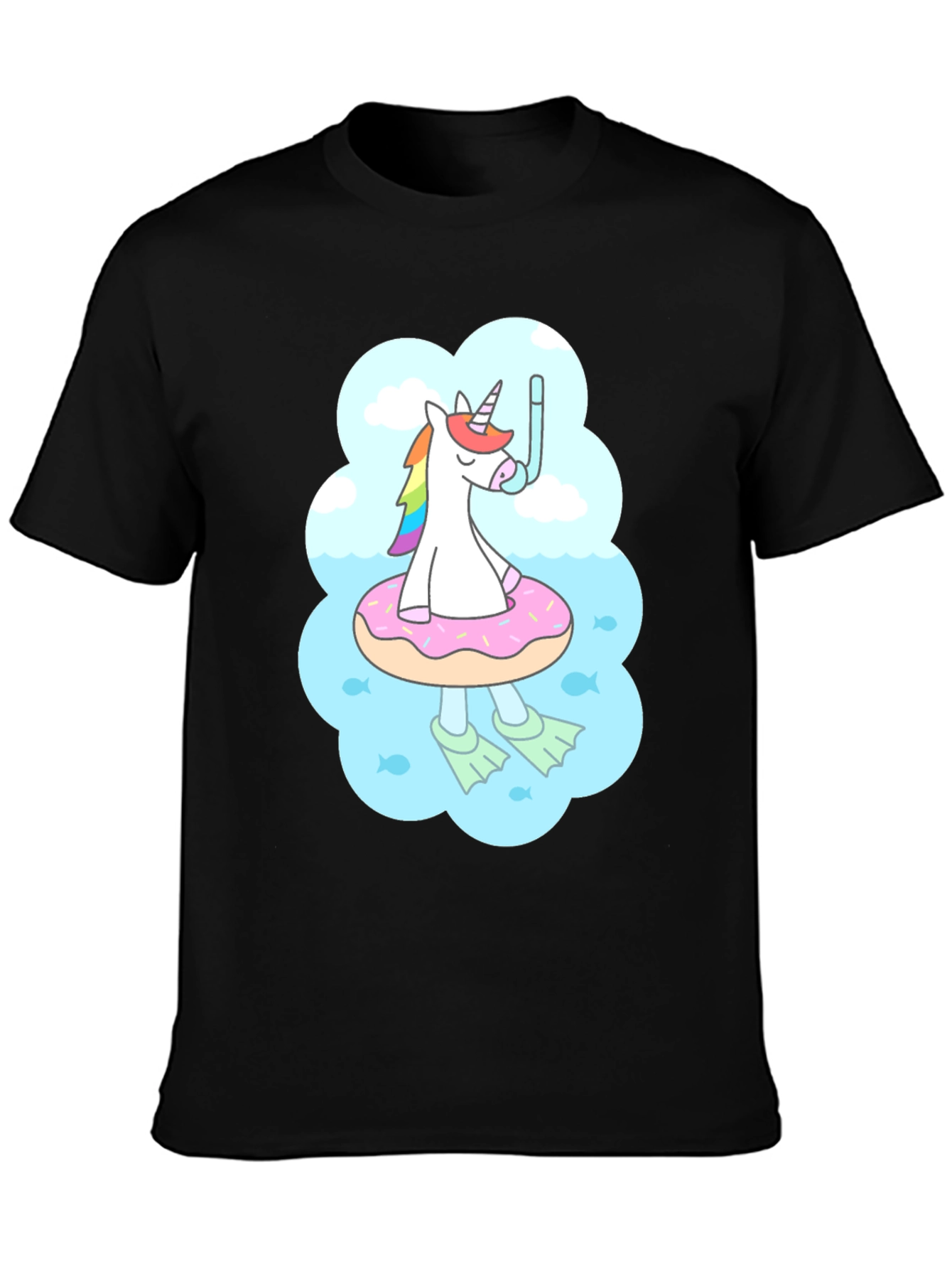 Unicorn Donut Float T-Shirt