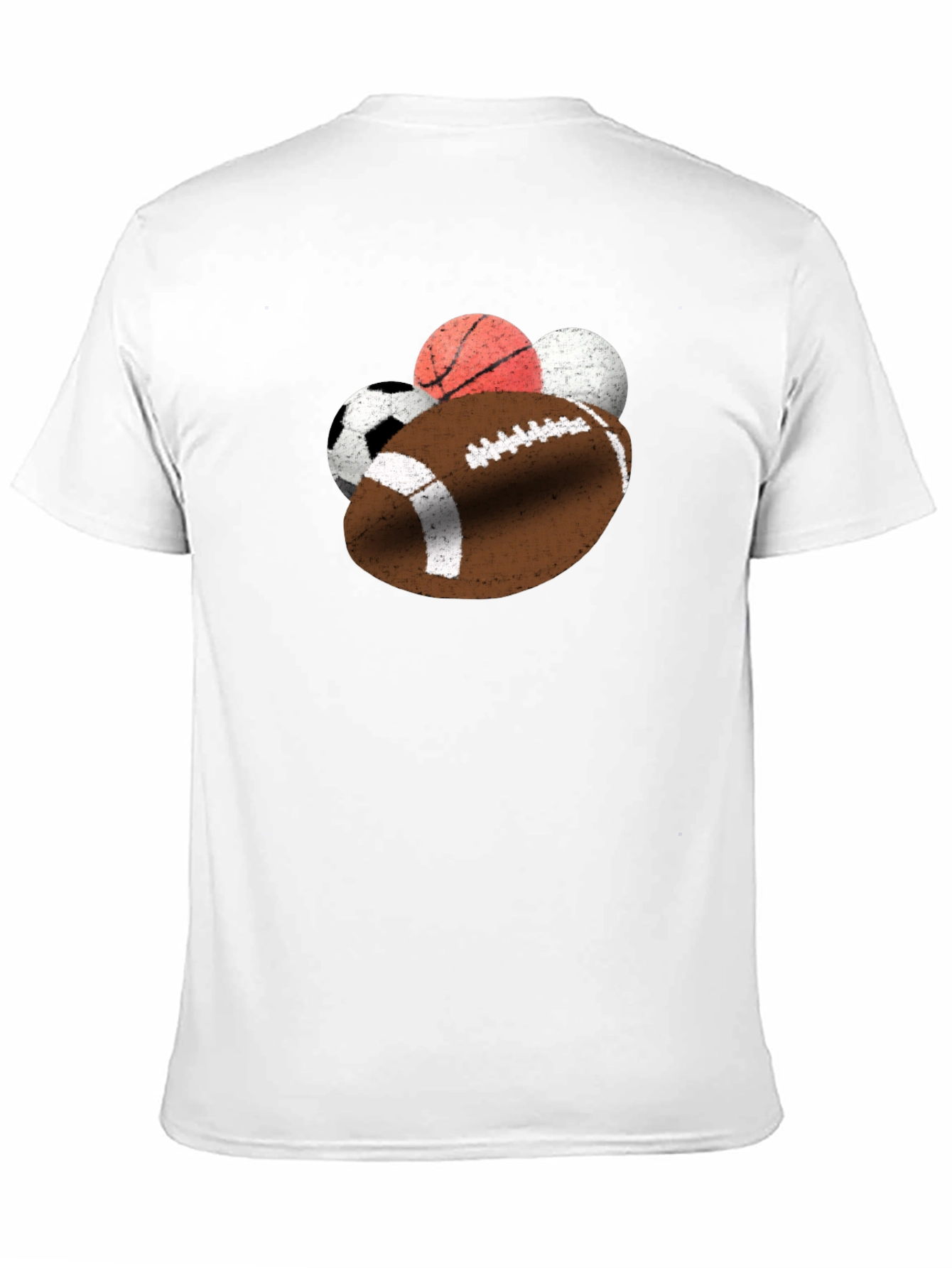Sports Ball T-Shirt - Football Basketball Soccer