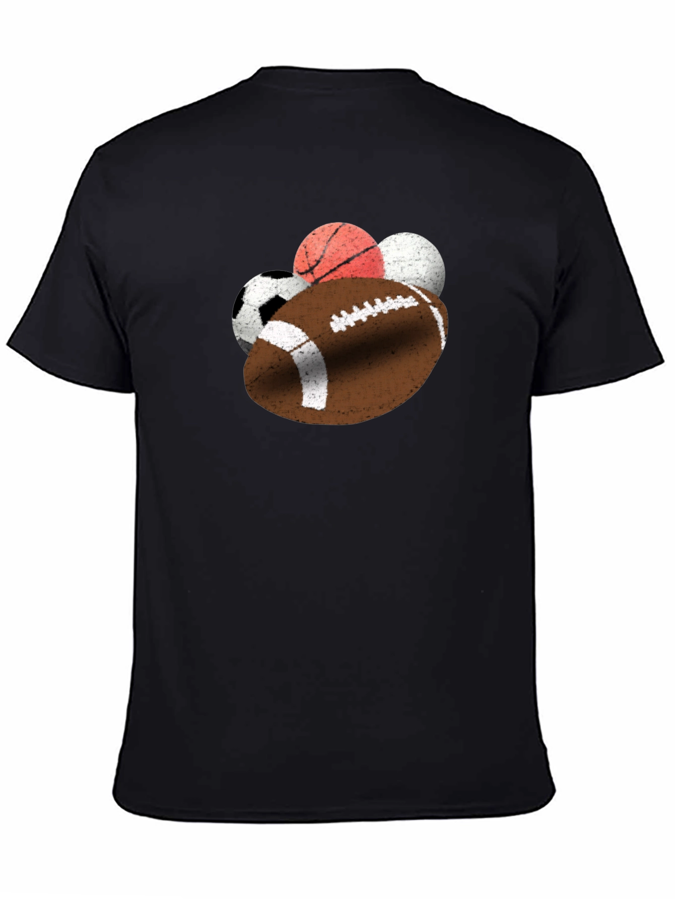 Sports Ball T-Shirt - Football Basketball Soccer
