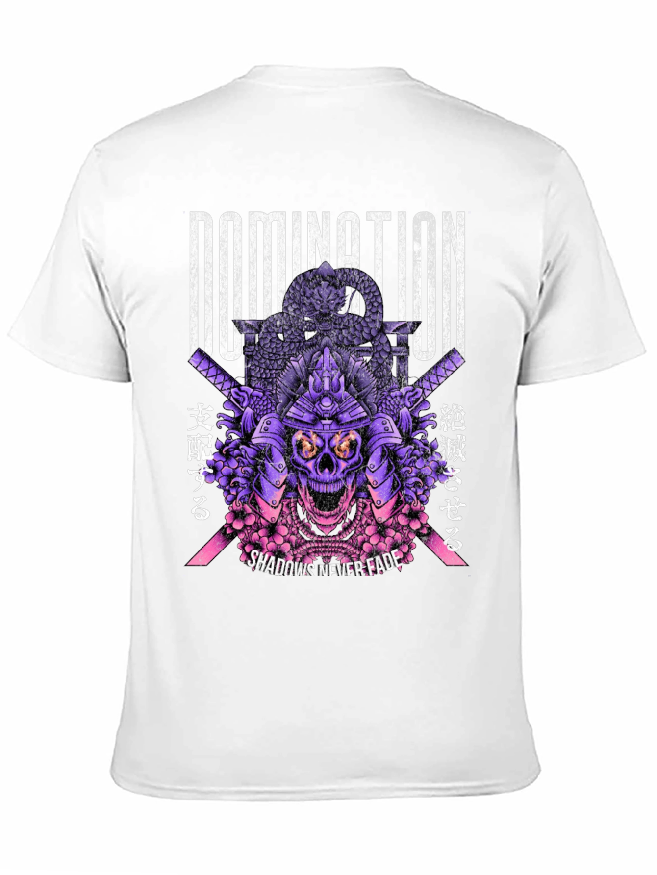 Domination Samurai Skull Graphic T-Shirt