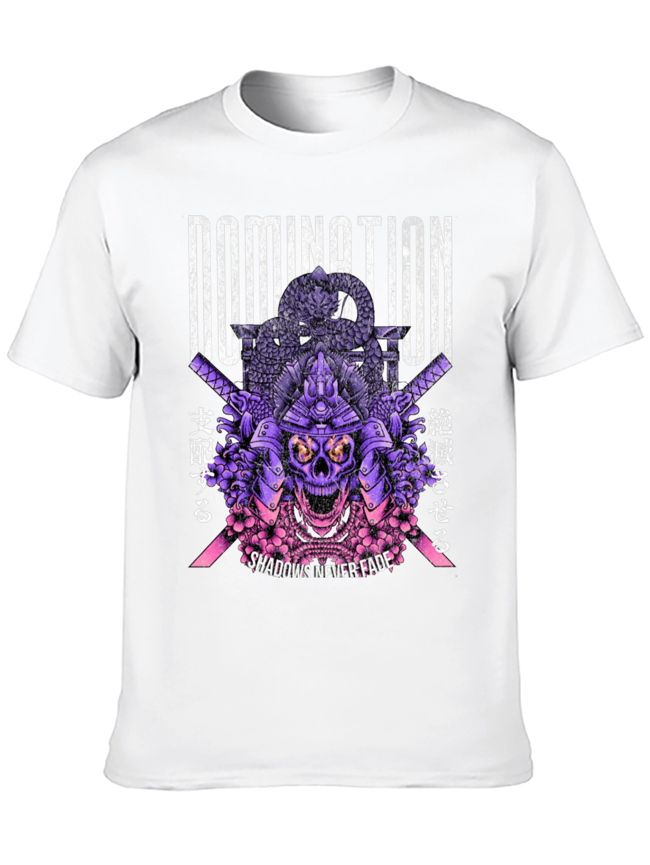 Domination Samurai Skull Graphic T-Shirt