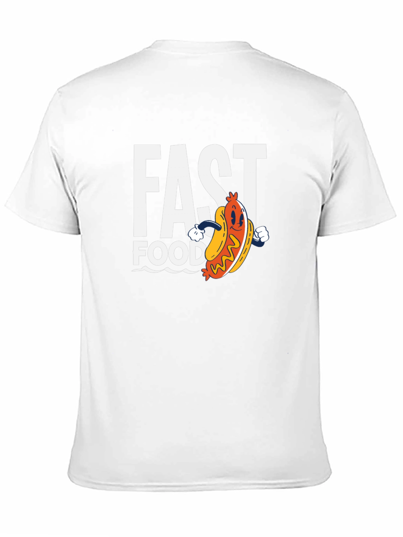 Fast Food Hotdog Graphic T-Shirt - Casual Wear