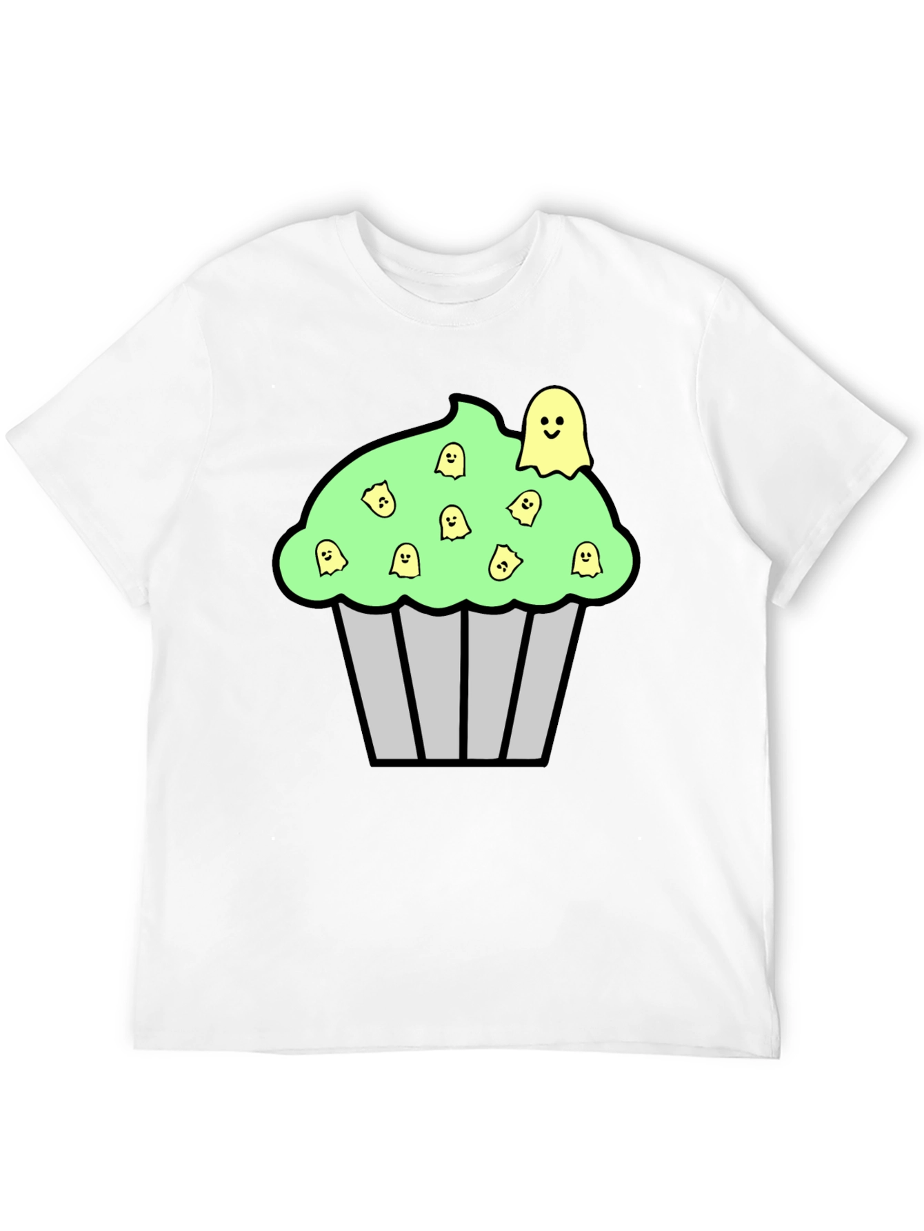Spooky Cupcake Graphic Tee - Halloween T-Shirt