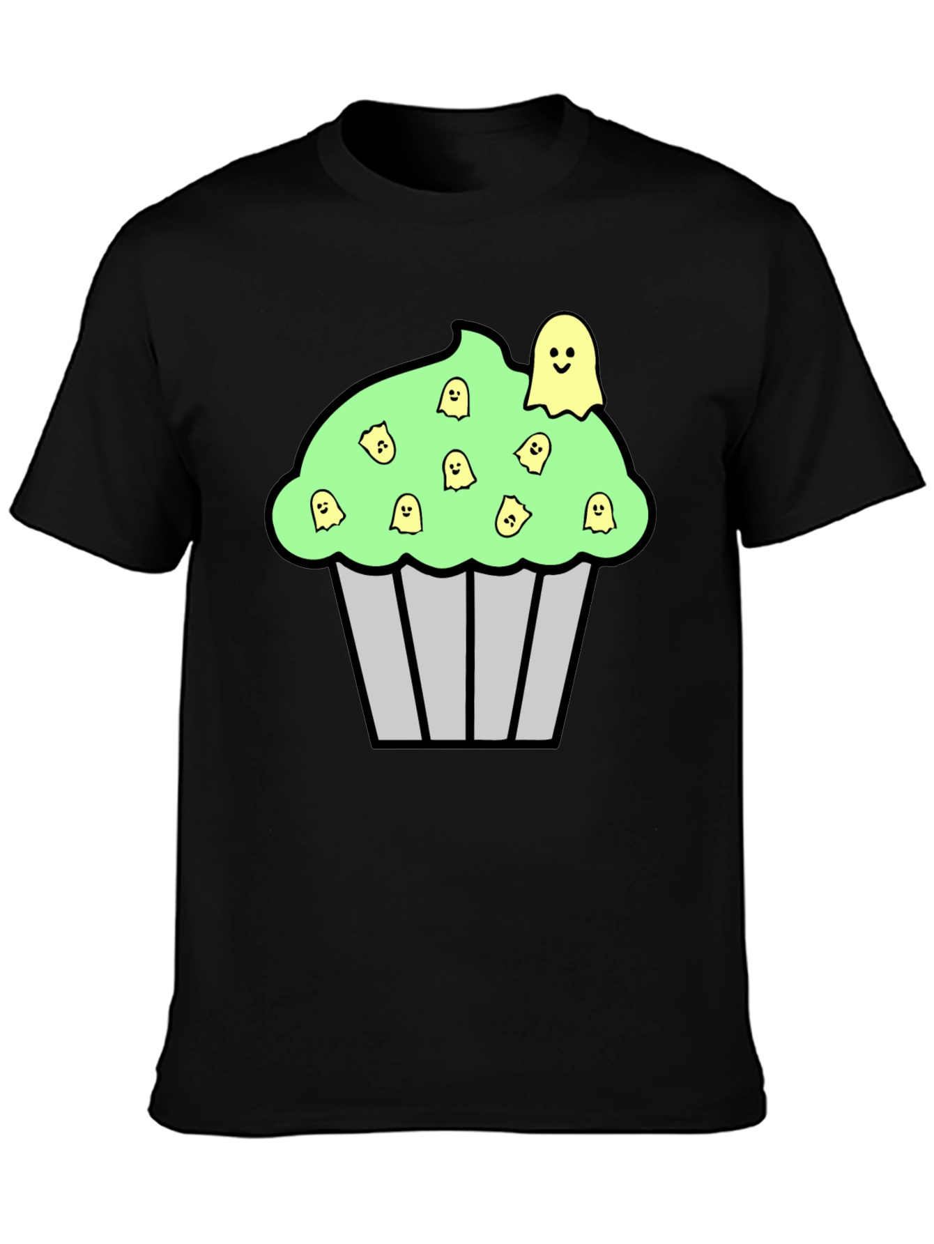 Spooky Cupcake Graphic Tee - Halloween T-Shirt