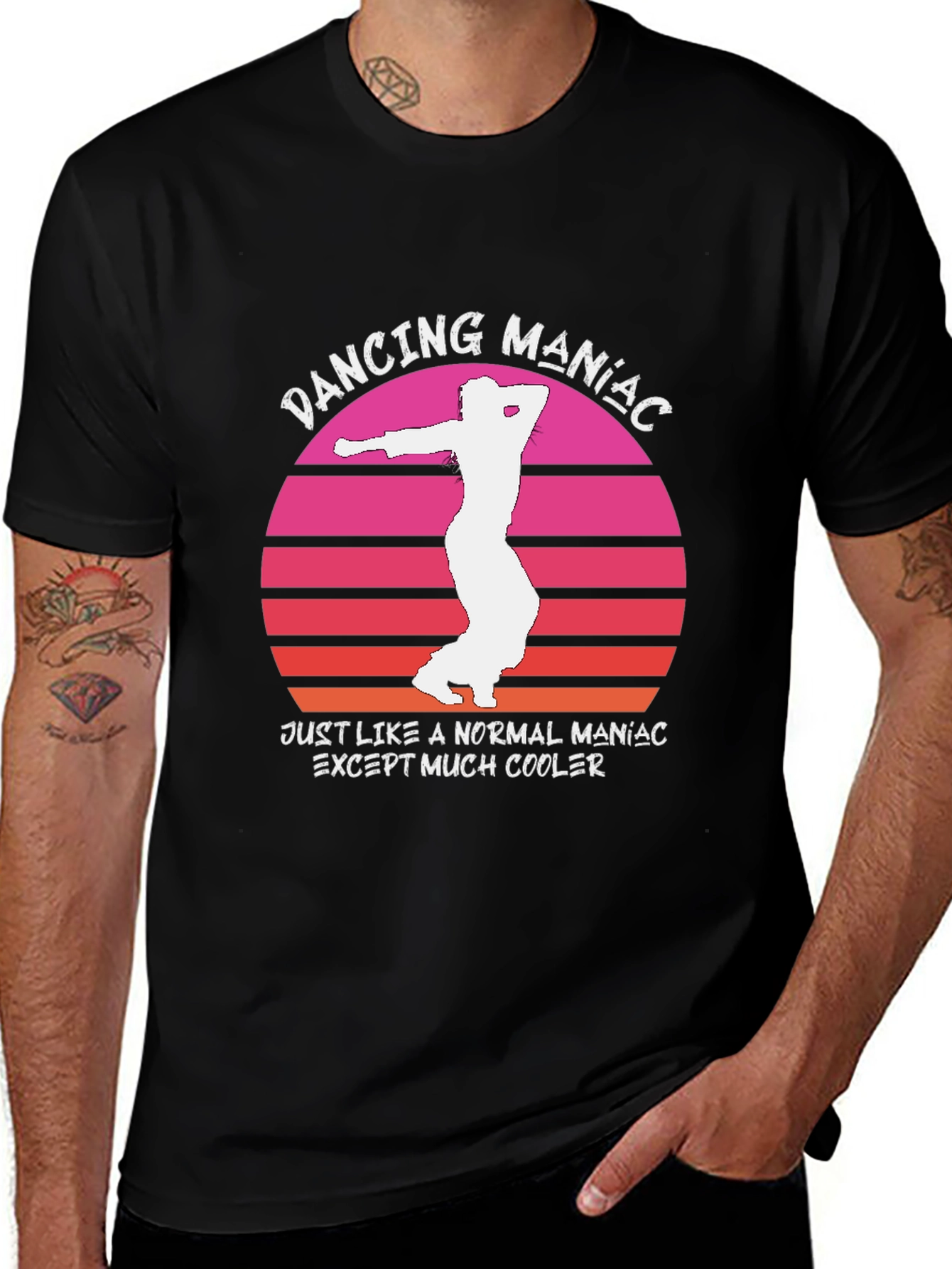 Dancing Maniac T-Shirt - Cool Retro Design