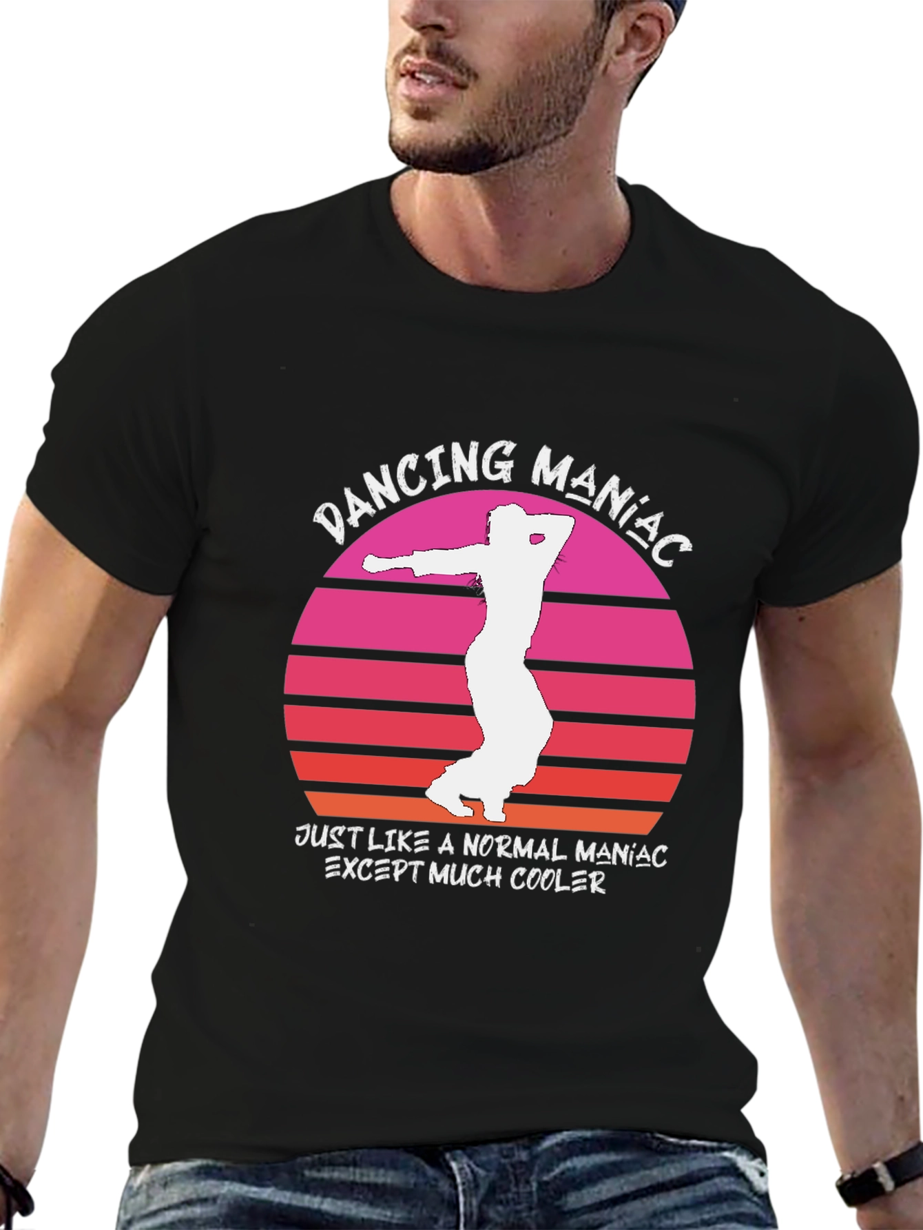 Dancing Maniac T-Shirt - Cool Retro Design