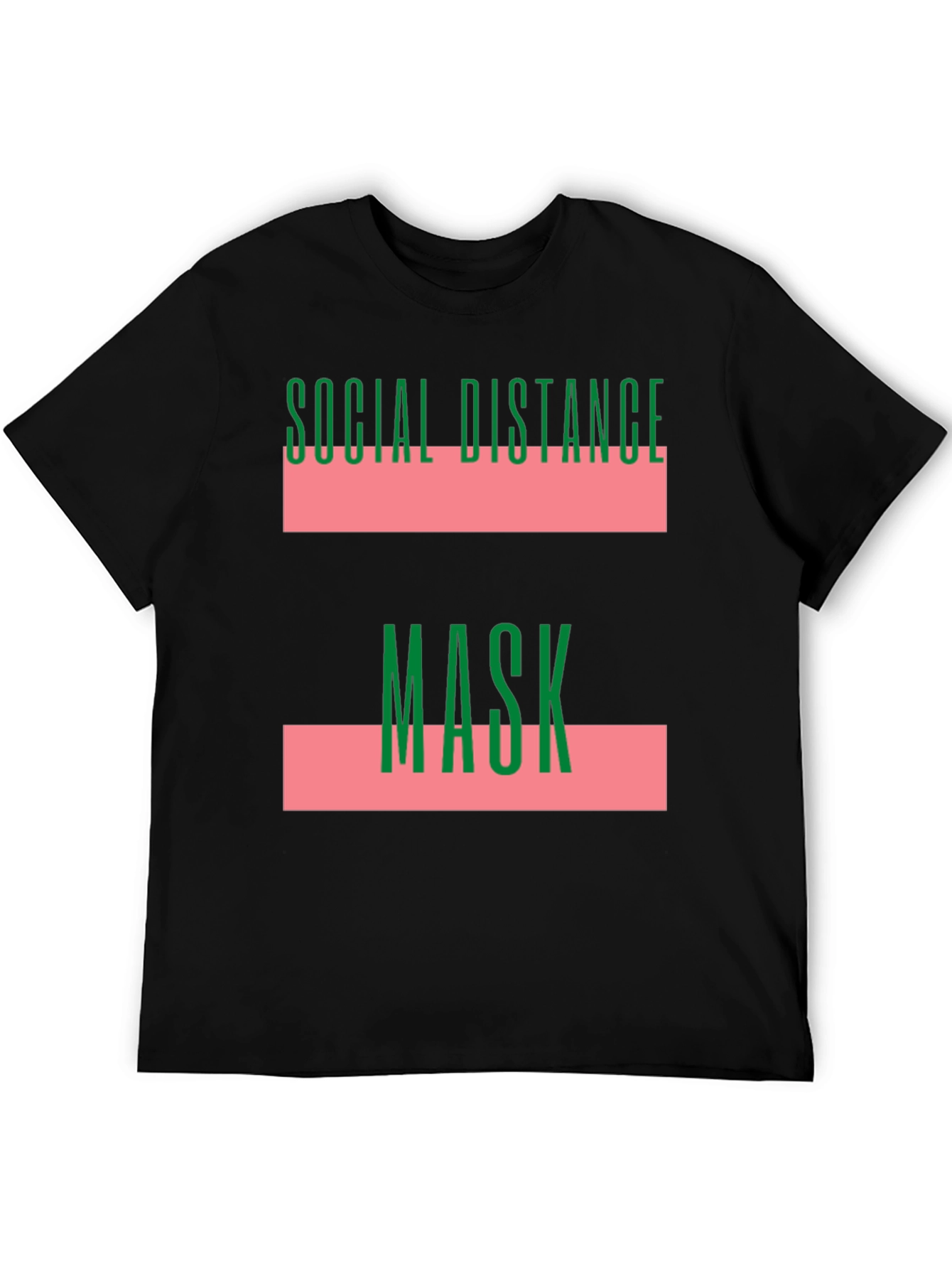 Social Distance Mask Graphic T-Shirt