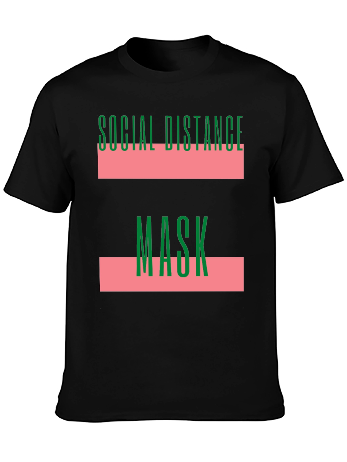 Social Distance Mask Graphic T-Shirt