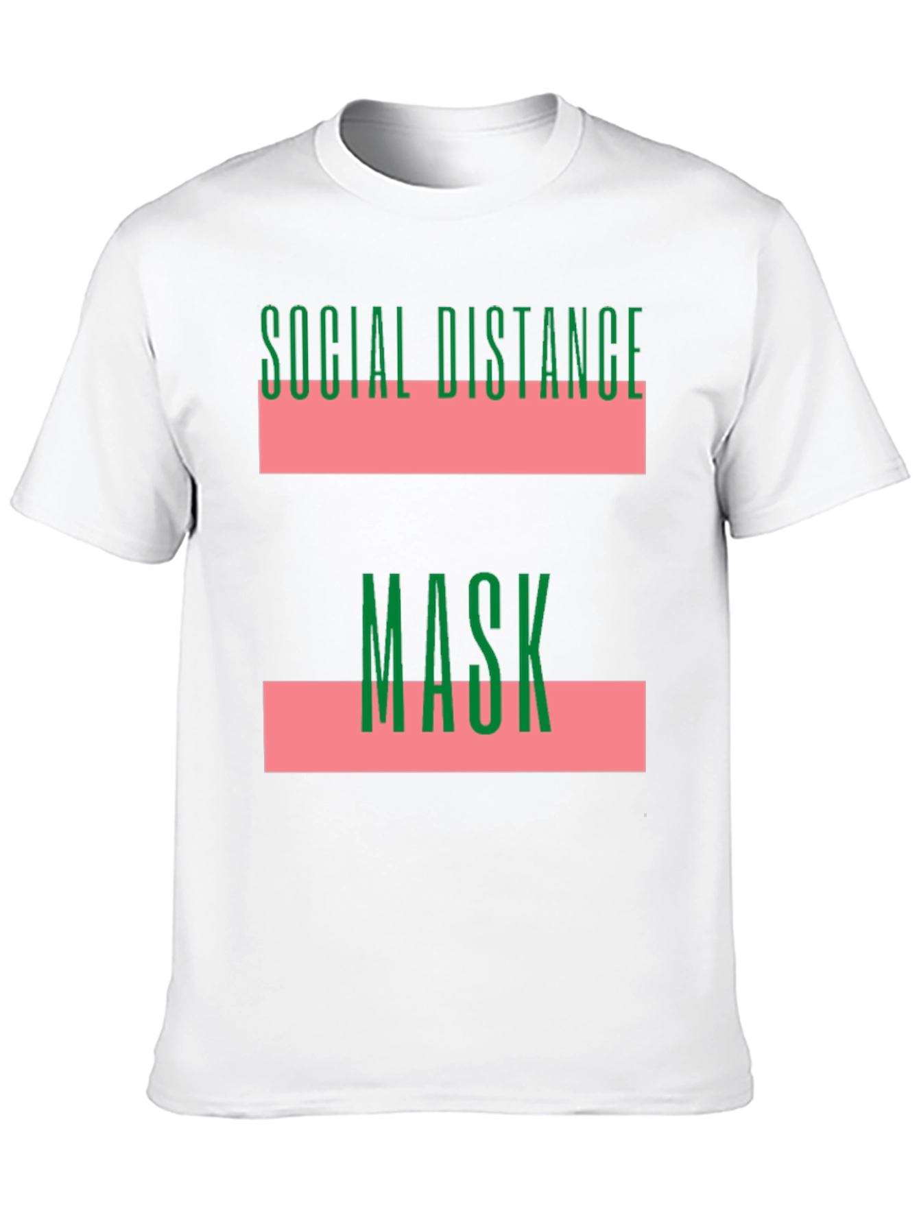 Social Distance Mask Graphic T-Shirt