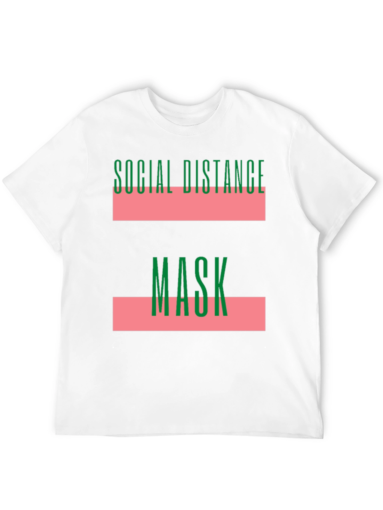 Social Distance Mask Graphic T-Shirt