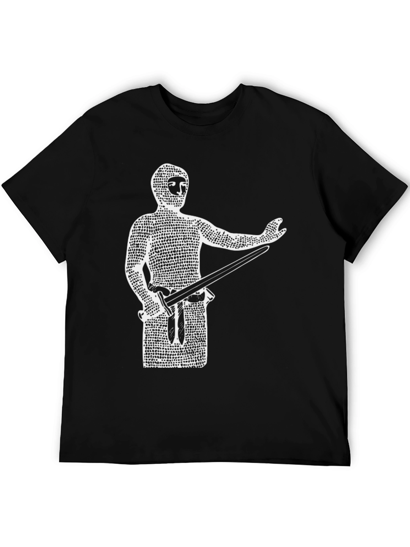 Knight T-Shirt - Chainmail Warrior Design