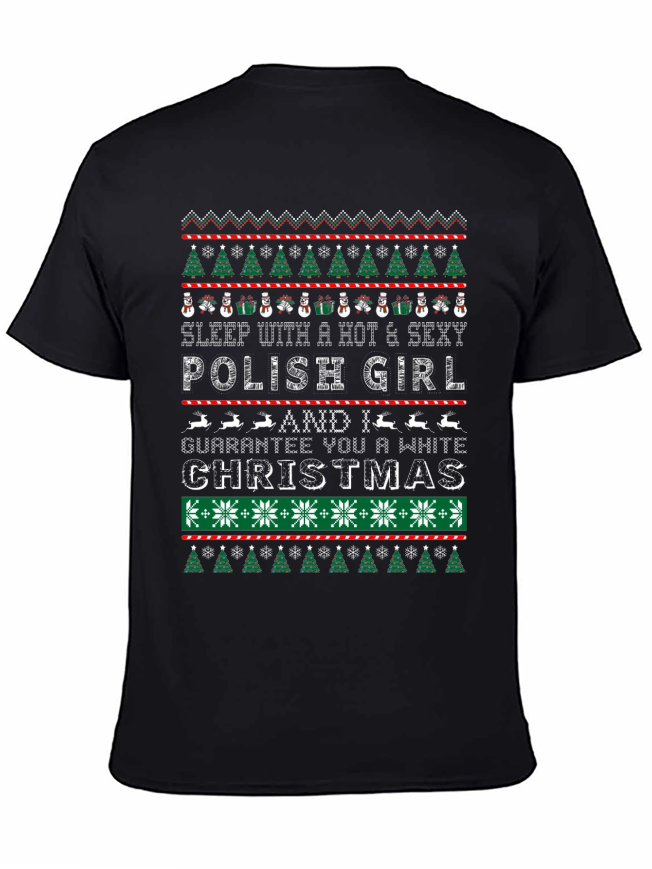Funny Polish Girl White Christmas T-Shirt