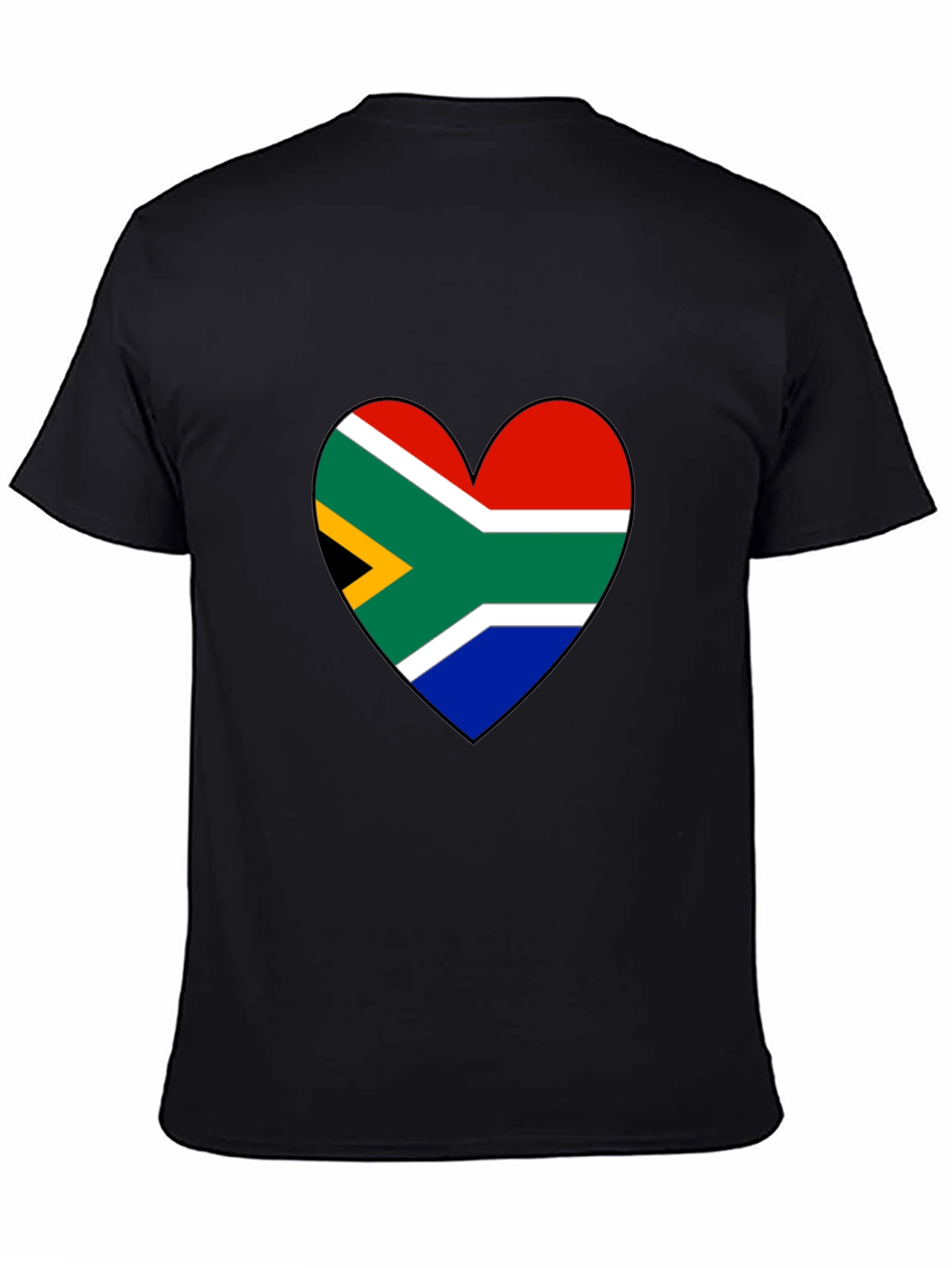 South Africa Flag Heart Graphic Tee