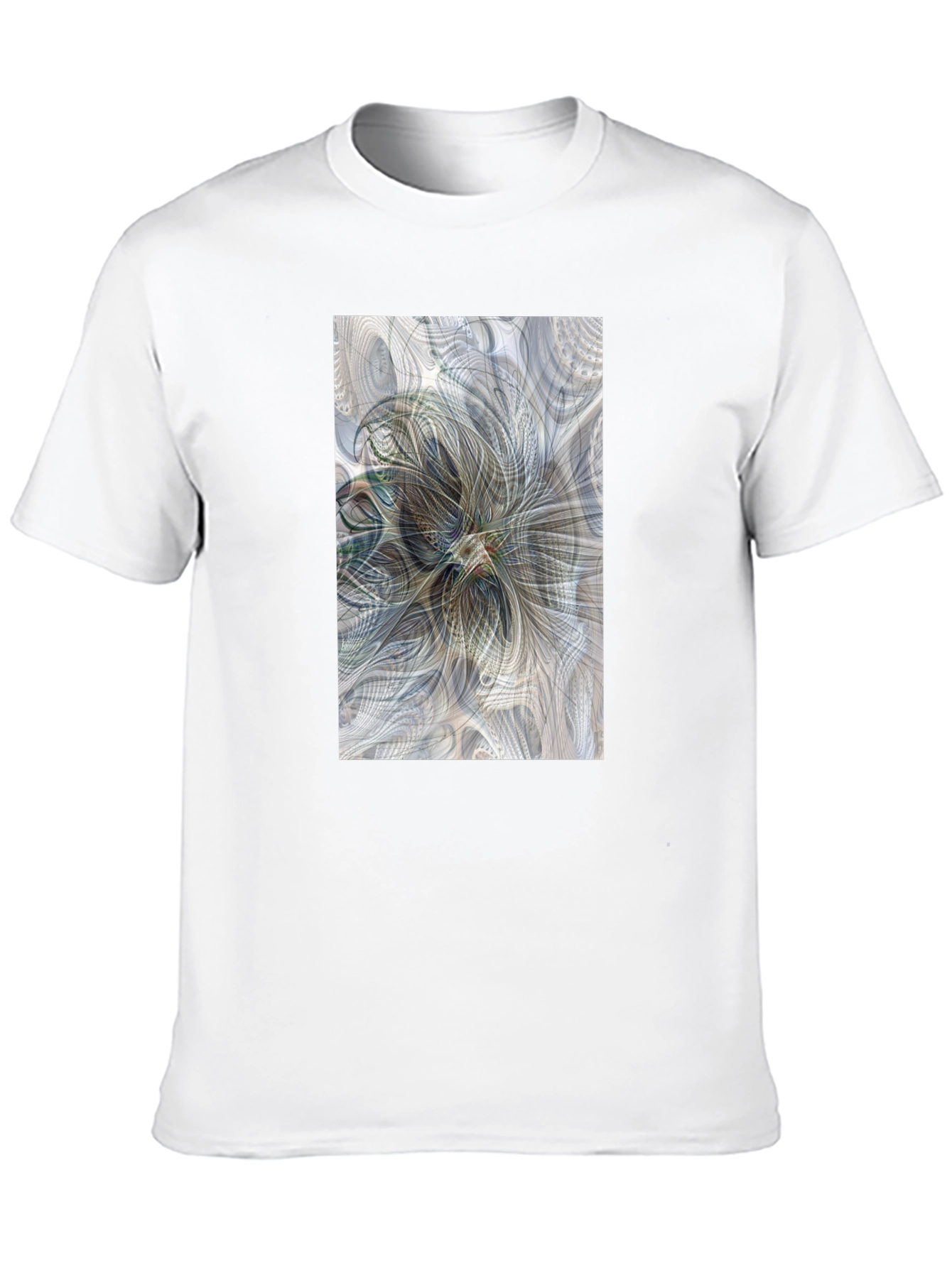 Abstract Floral Art T-Shirt - Modern Graphic Tee