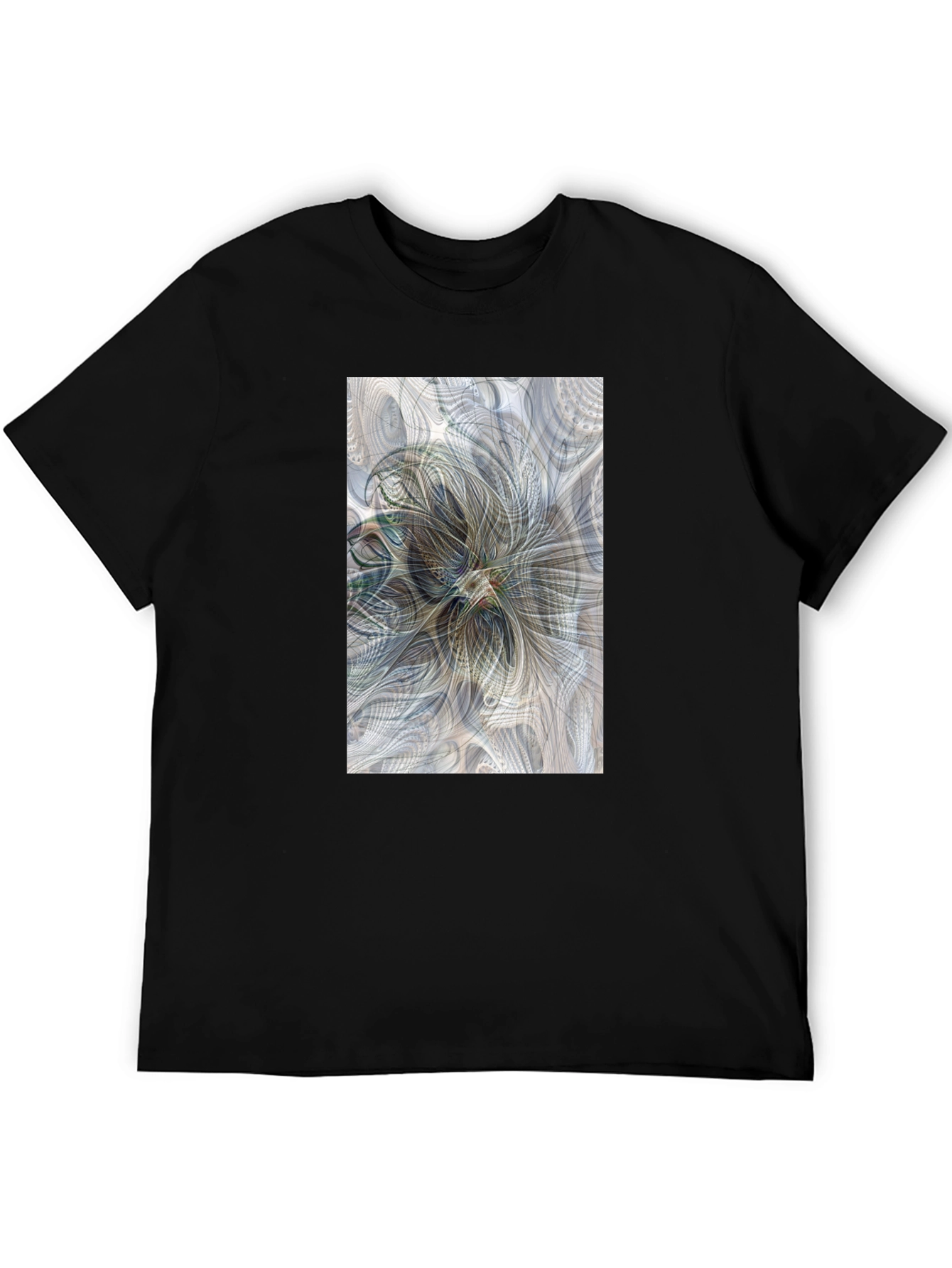 Abstract Floral Art T-Shirt - Modern Graphic Tee