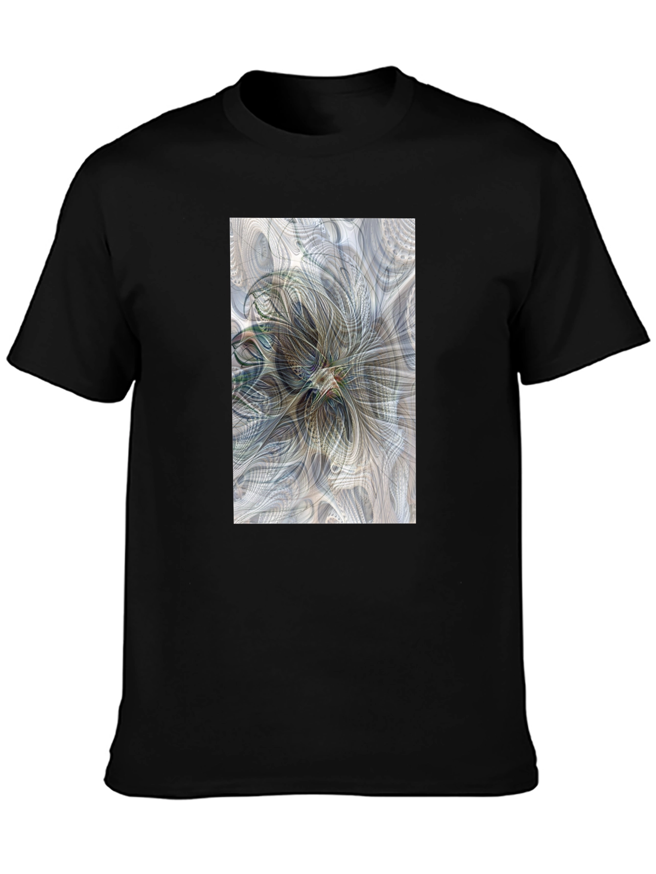 Abstract Floral Art T-Shirt - Modern Graphic Tee