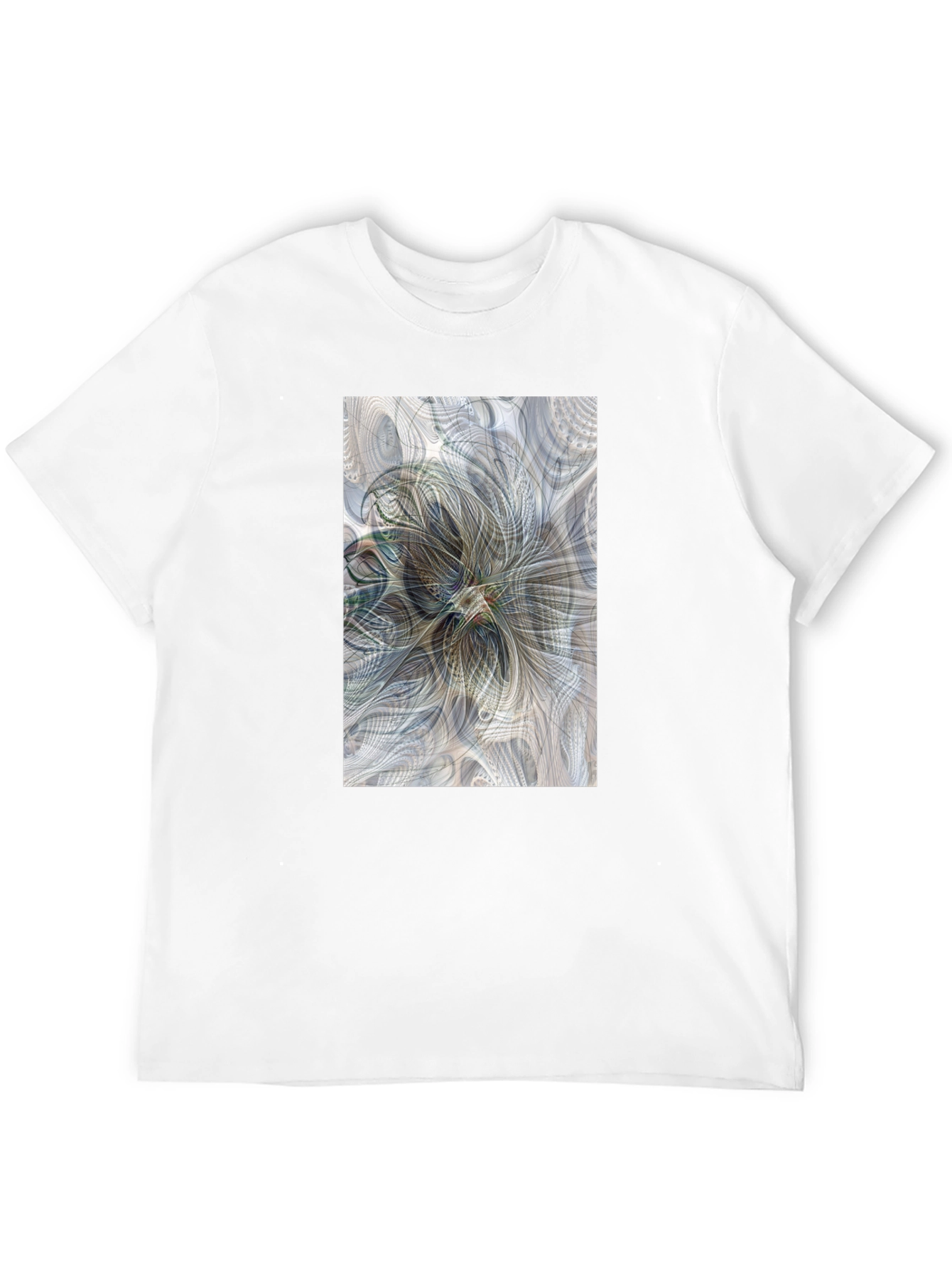 Abstract Floral Art T-Shirt - Modern Graphic Tee