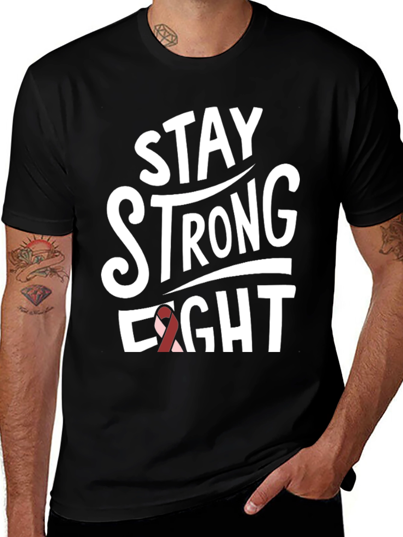 Stay Strong Fight T-Shirt - Cancer Awareness Tee