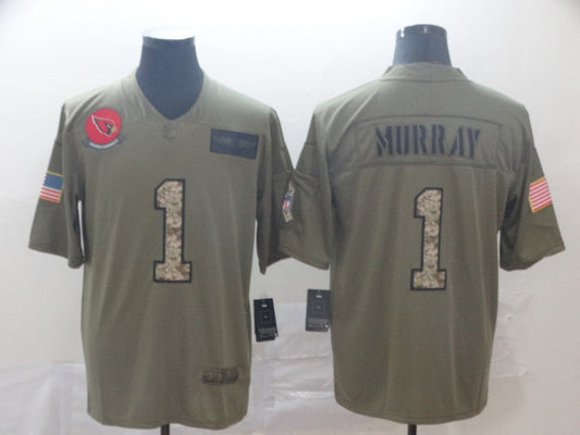 Men's Arizona Cardinals Kyler Murray #1 Brown Player Game Jerseys