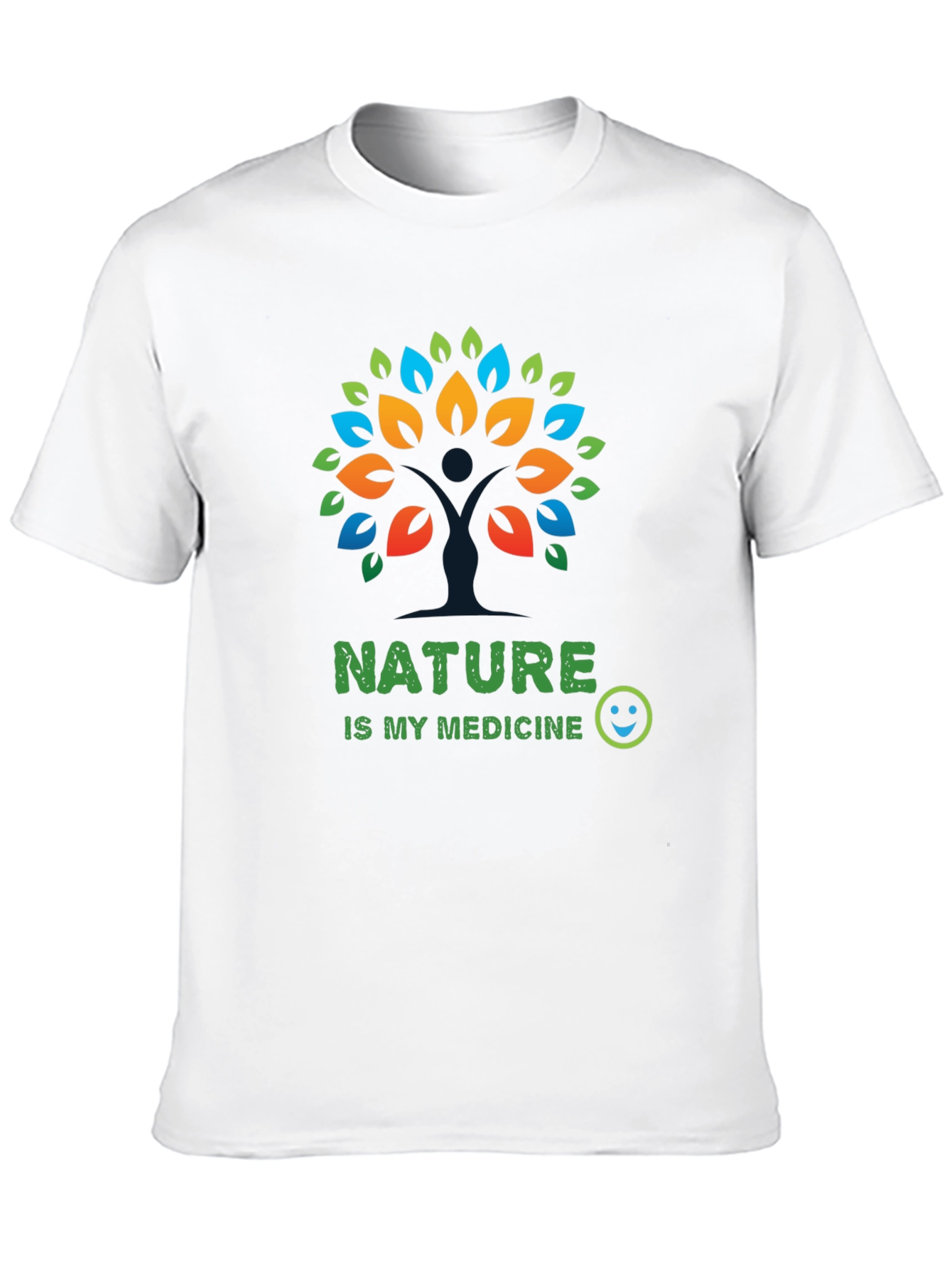 Nature is My Medicine Graphic Tee - Black