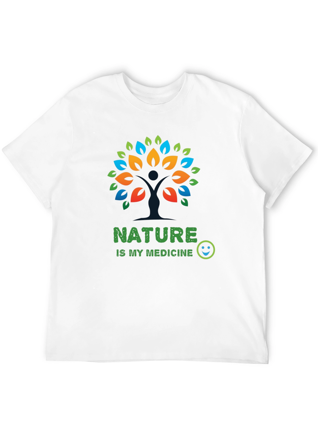Nature is My Medicine Graphic Tee - Black