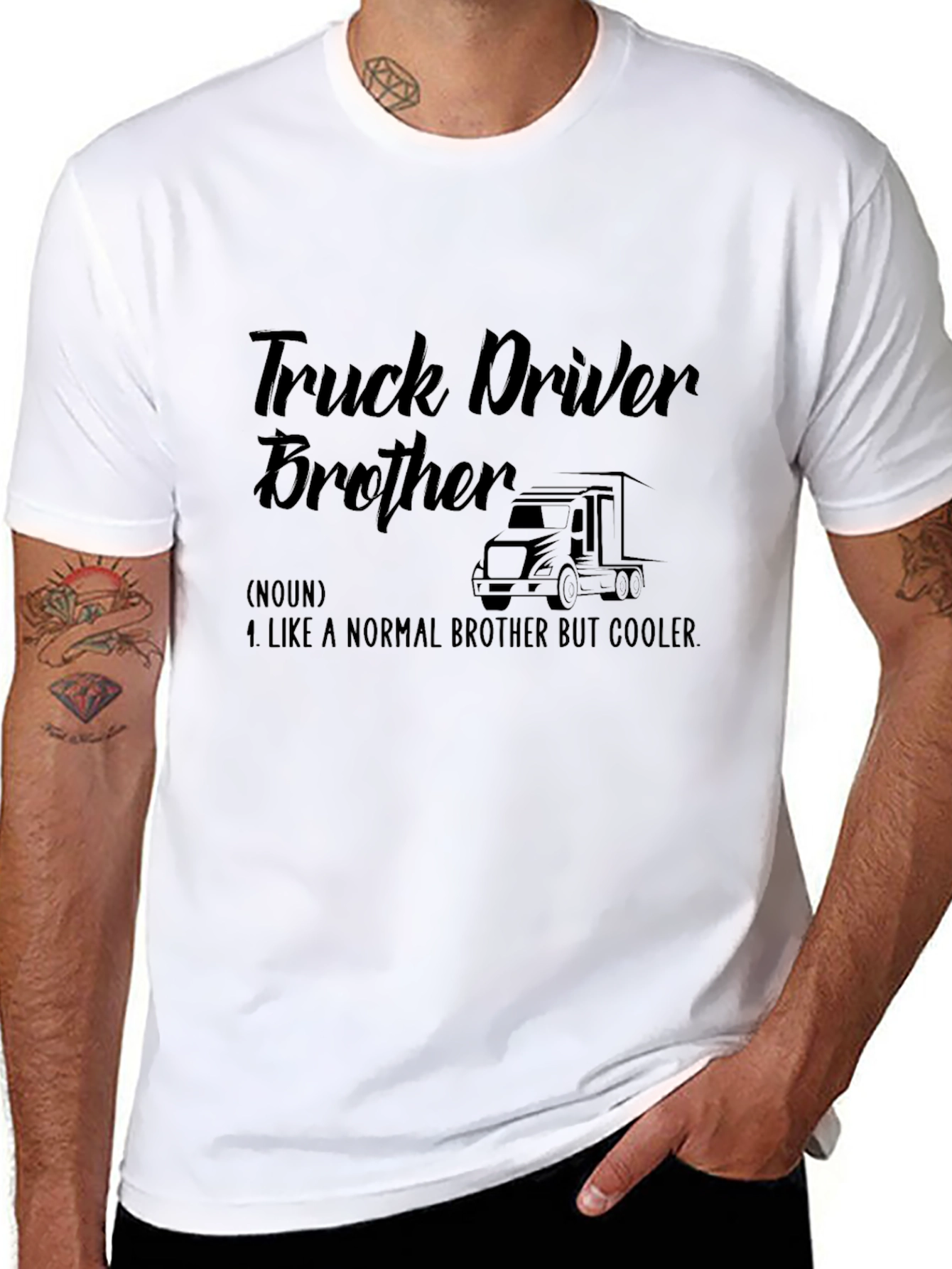 Truck Driver Brother T-Shirt - Cool Brother Gift