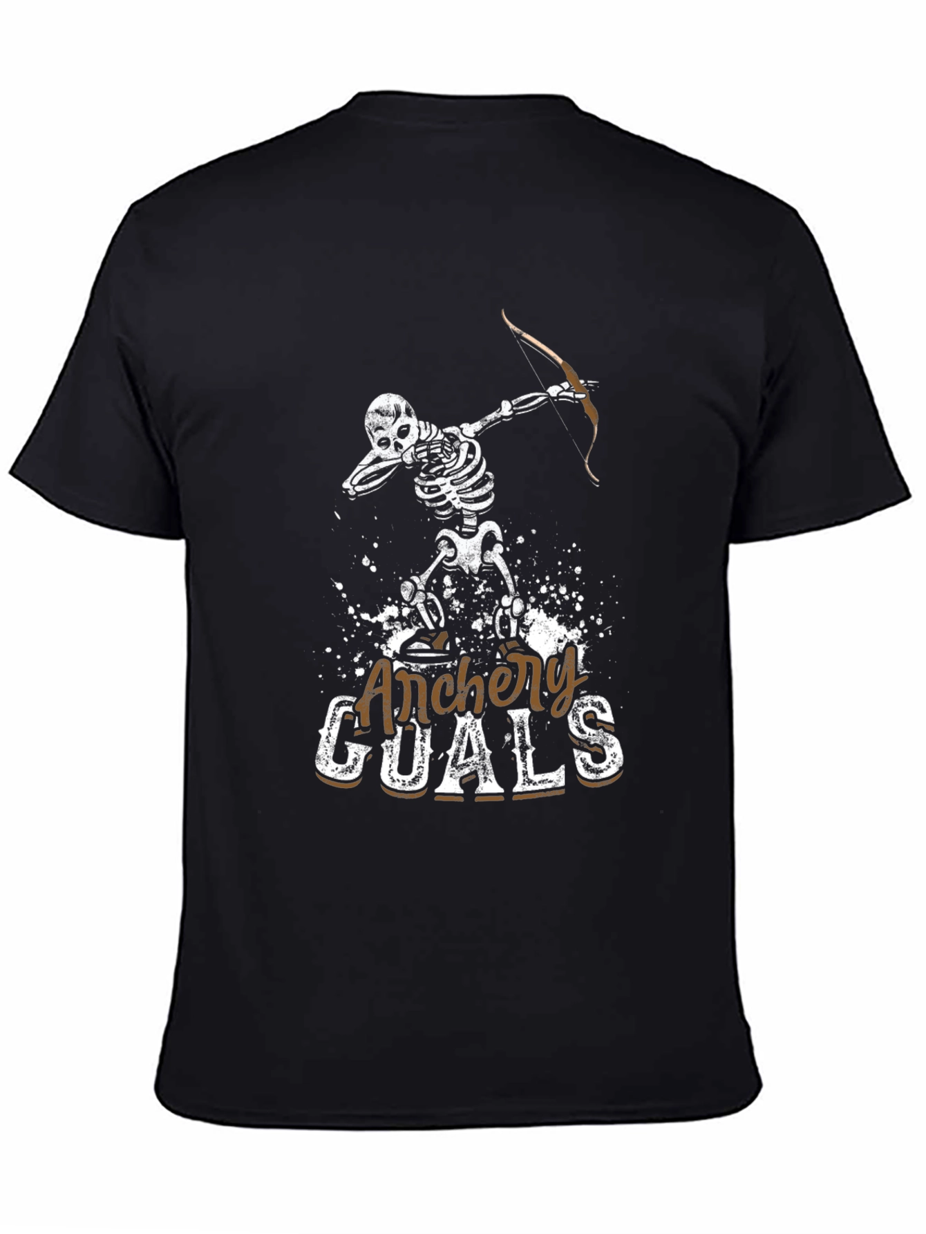 Archery Goals Skeleton Graphic T-Shirt