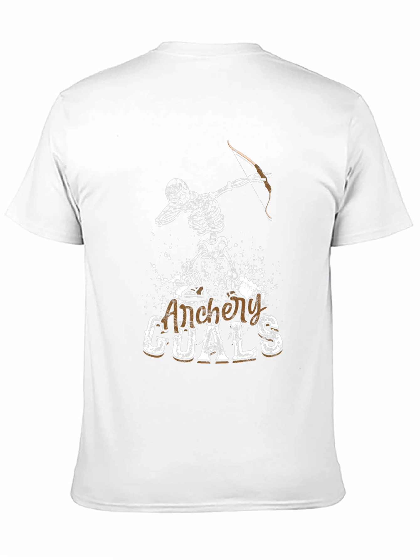 Archery Goals Skeleton Graphic T-Shirt