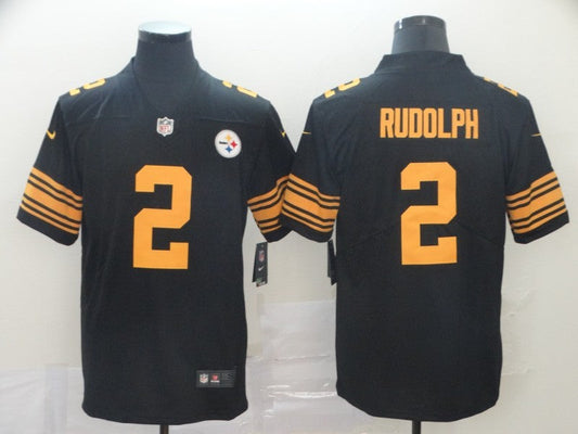 Men's Pittsburgh Steelers Mason Rudolph #2 Black Alternate Legend Jerseys