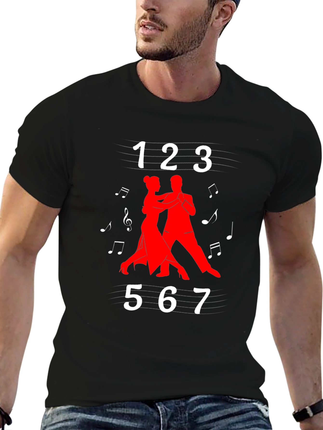 Dance T-Shirt - 123567 Musical Note Tee