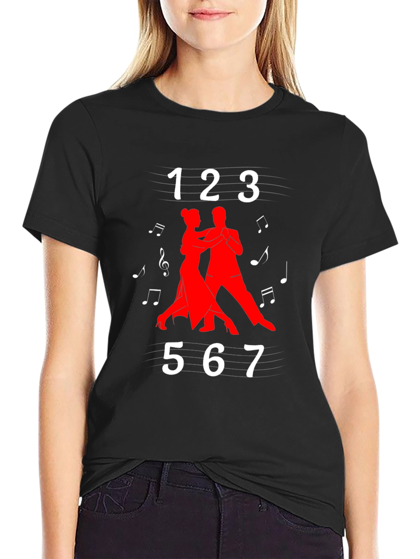 Dance T-Shirt - 123567 Musical Note Tee
