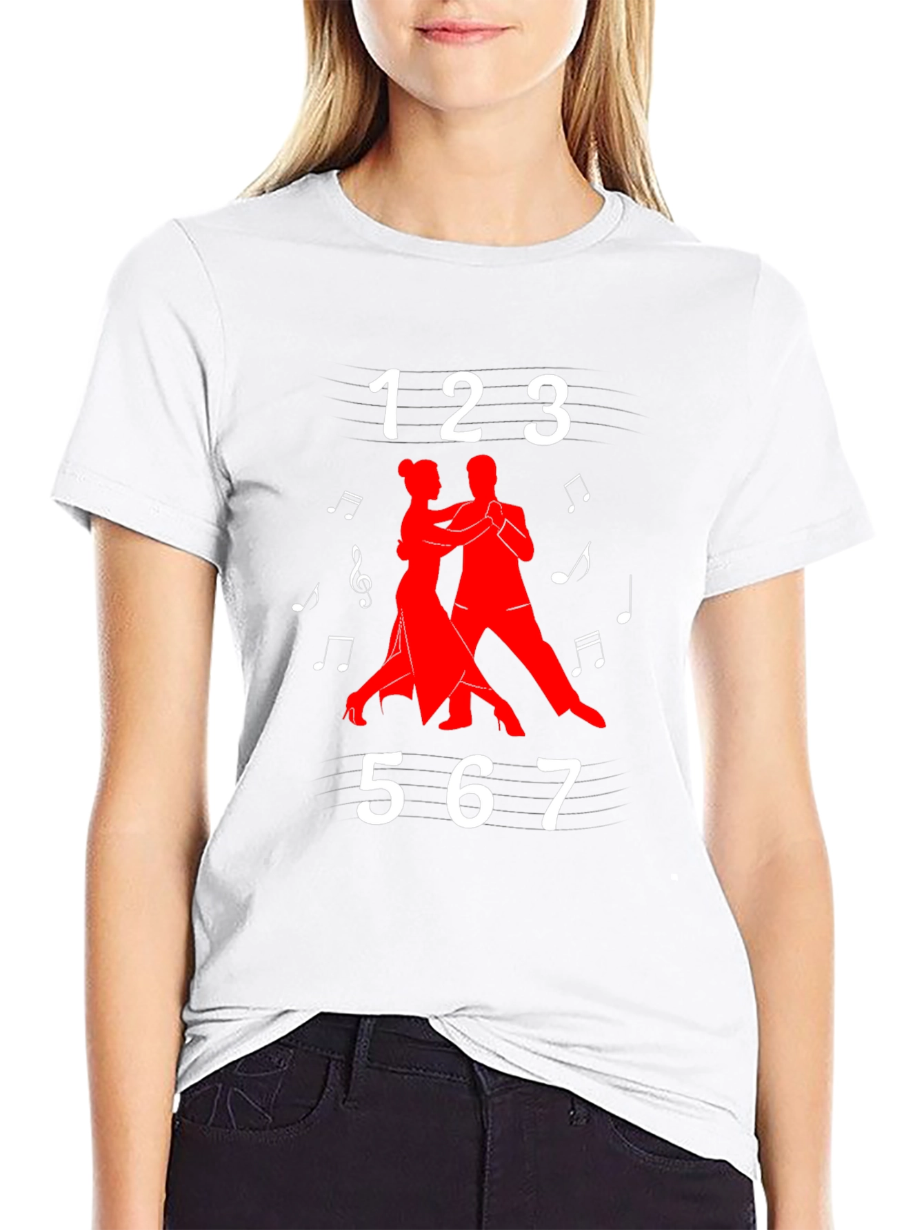 Dance T-Shirt - 123567 Musical Note Tee