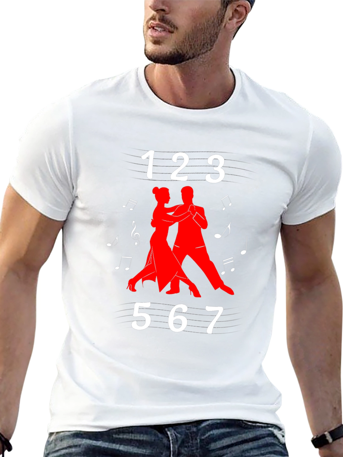 Dance T-Shirt - 123567 Musical Note Tee