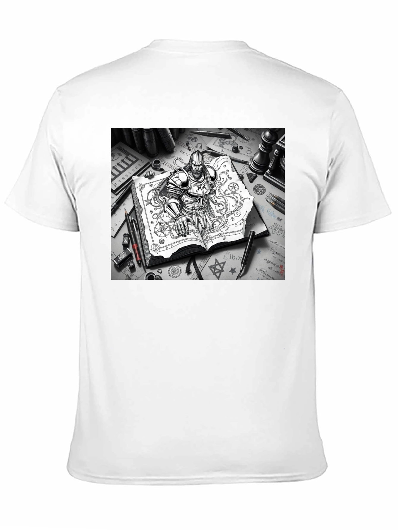 Knightly Grimoire T-Shirt - Unique Graphic Tee