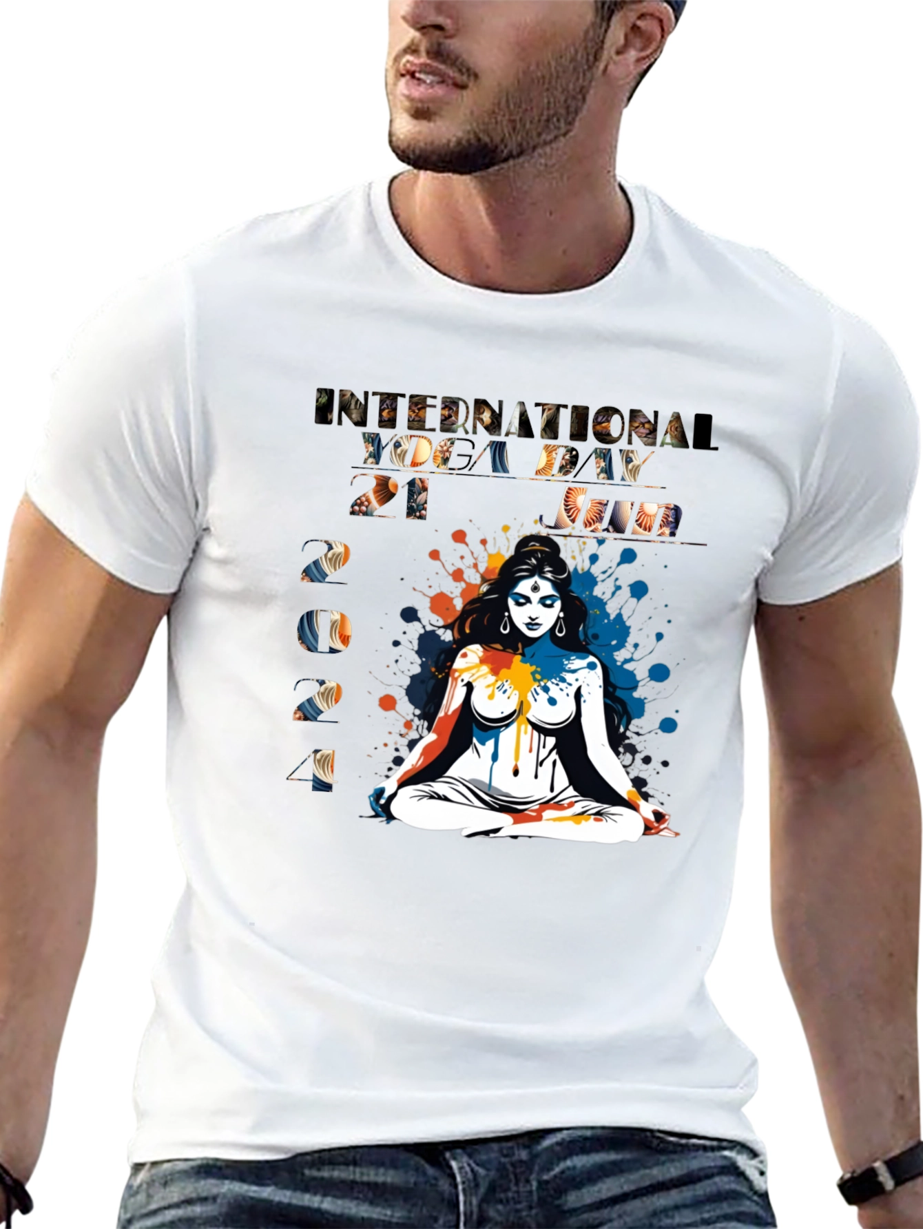 International Yoga Day 2021 Black Tee