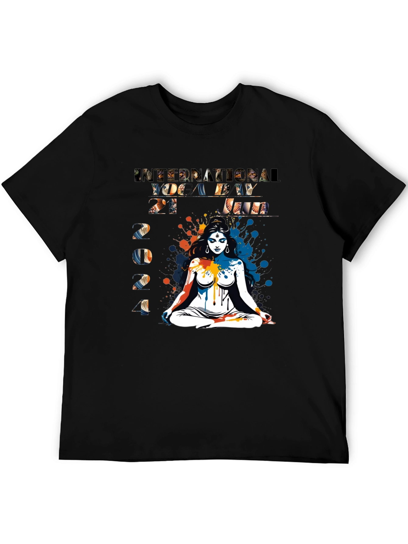 International Yoga Day 2021 Black Tee