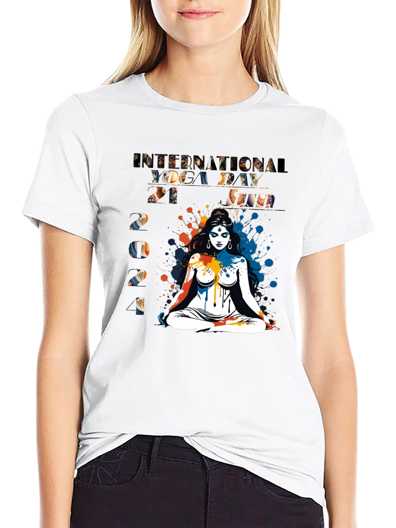 International Yoga Day 2021 Black Tee