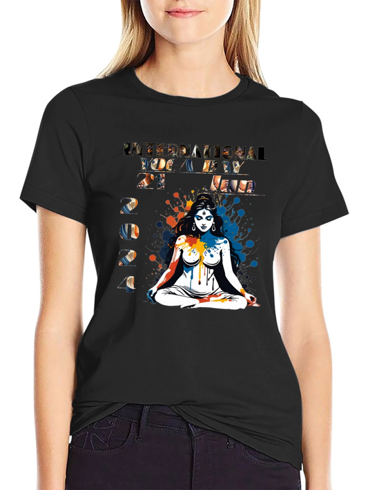 International Yoga Day 2021 Black Tee