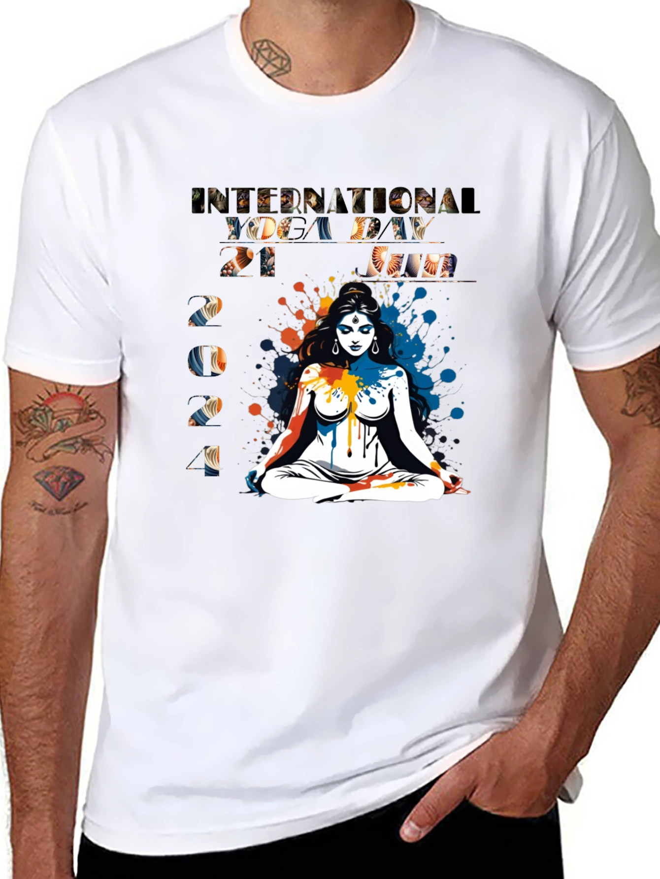 International Yoga Day 2021 Black Tee