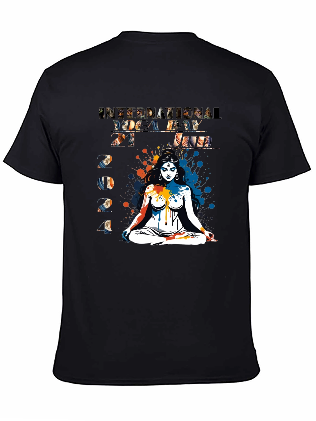 International Yoga Day 2021 Black Tee