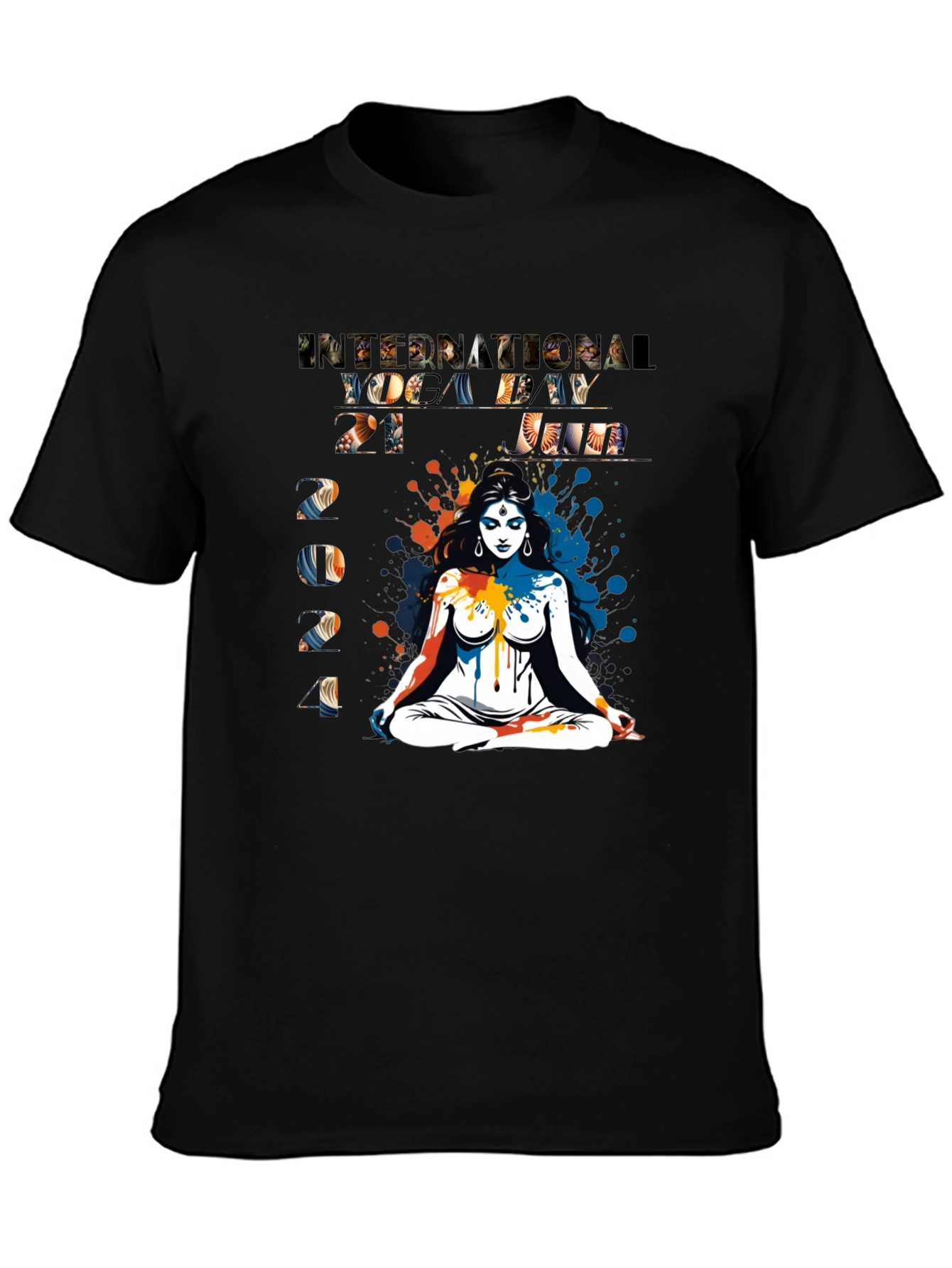 International Yoga Day 2021 Black Tee