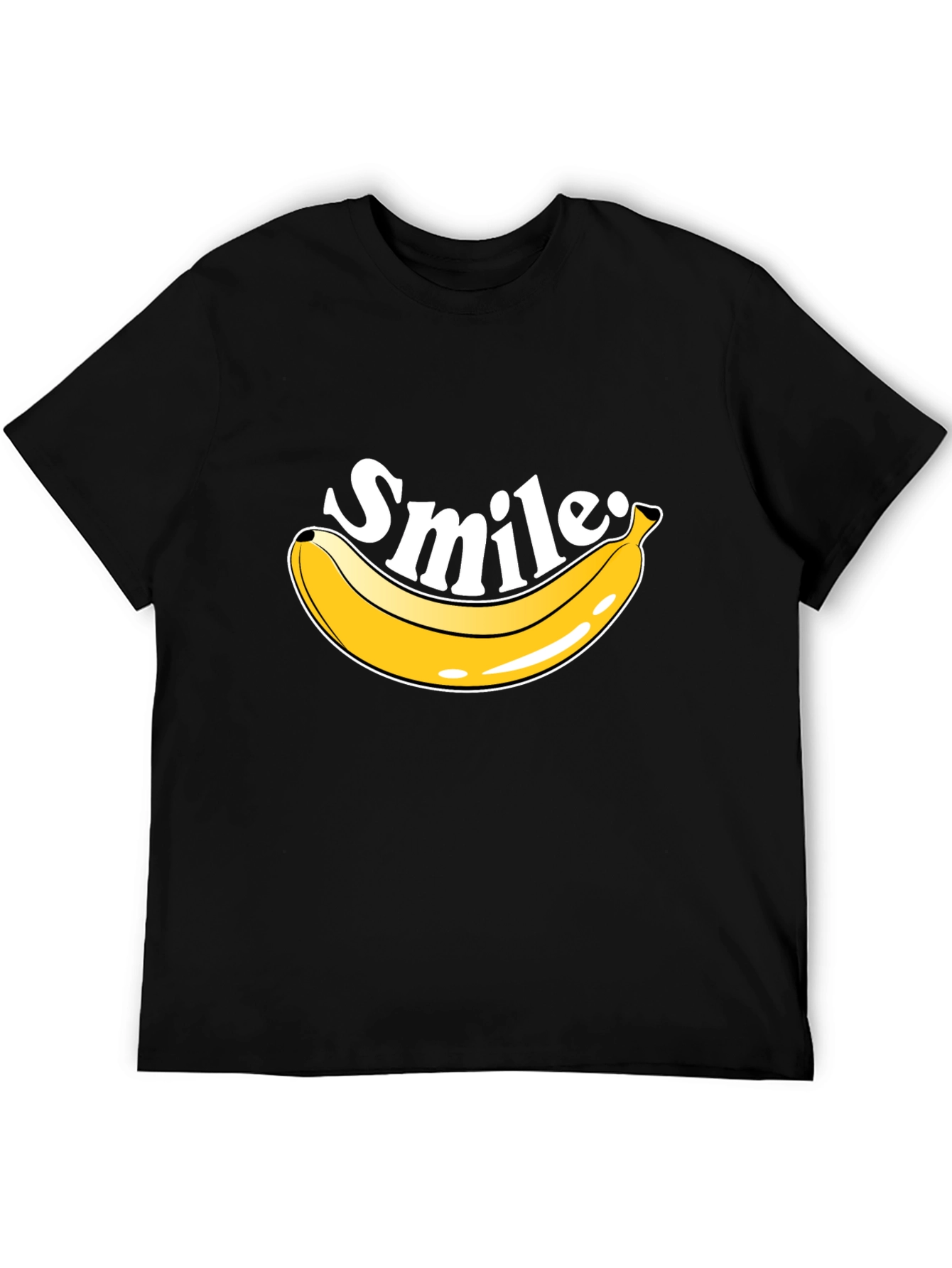 Smile Banana T-Shirt - Mens Crew Neck Tee